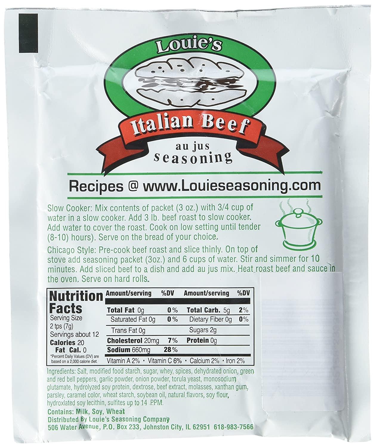 Louie's Italian Beef Seasoning, 3ounce (Pack of 2)