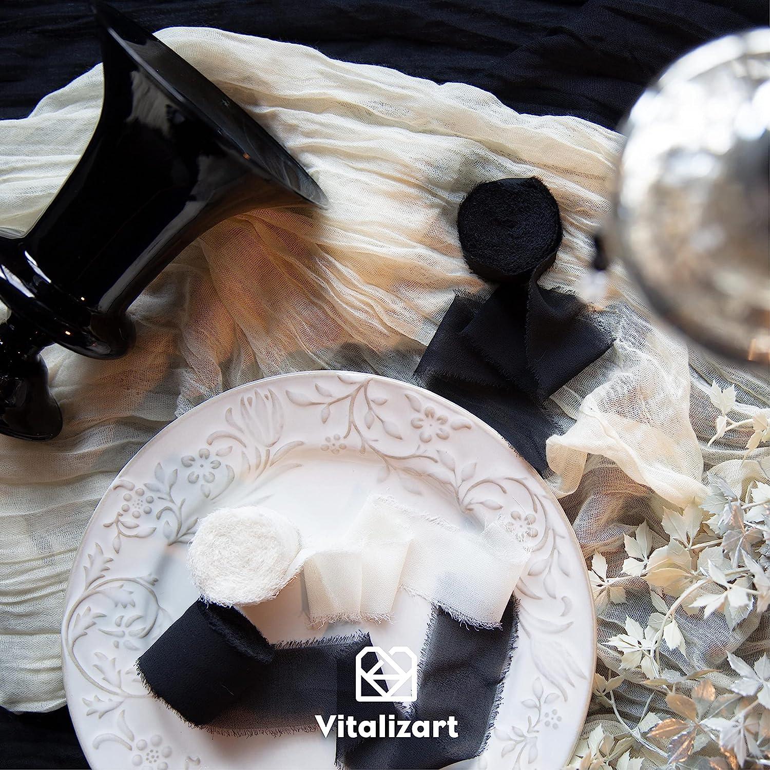 Vitalizart 3 Rolls Handmade Fringe Chiffon Silk Ribbon 1.5 x 7Yd Light Pink  Ribbons Set for Wedding Invitations, Bridal Bouquets, Gifts Wrapping, DIY  Crafts in 2023