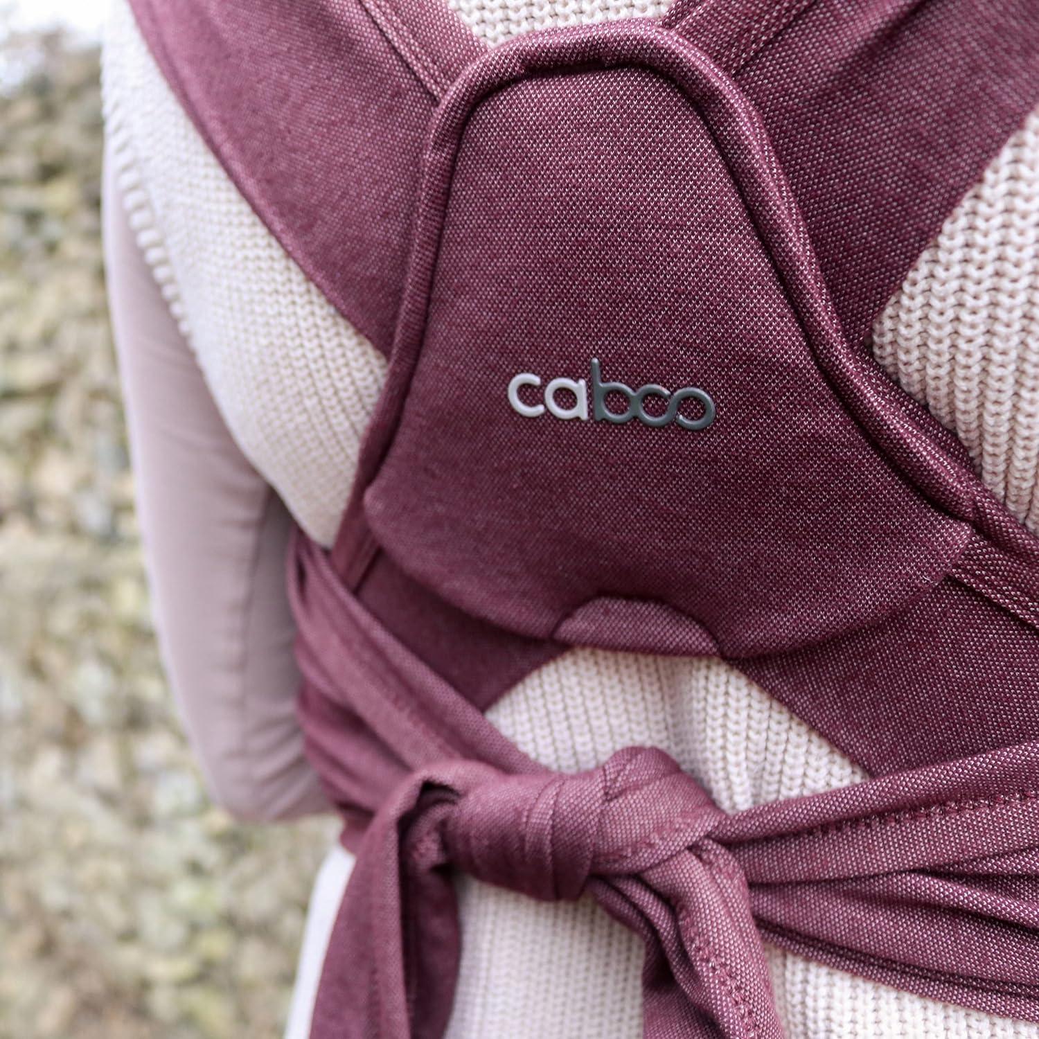 close-caboo-organic-cotton-baby-carrier-in-burgundy-sustainable