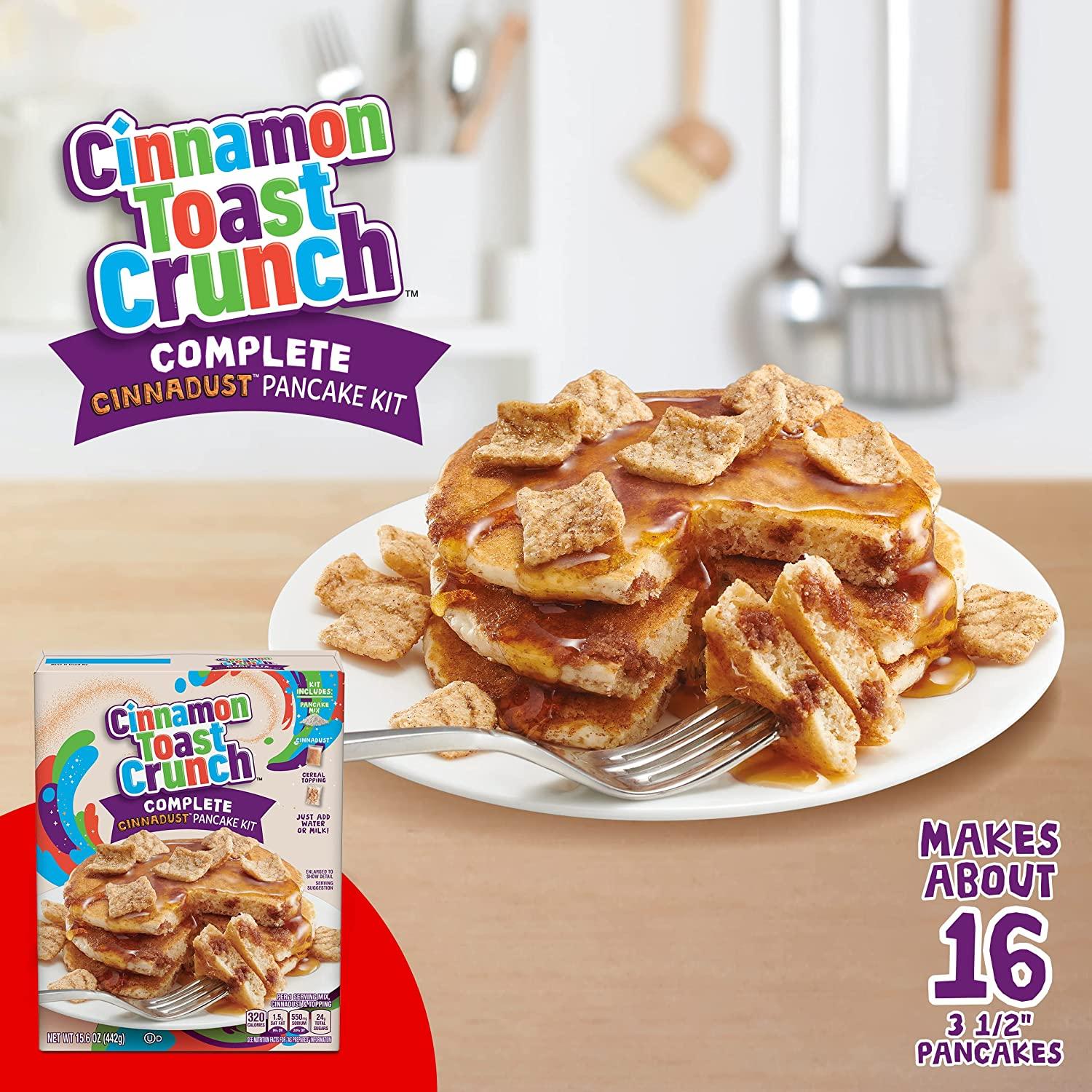 Betty Crocker Cinnamon Toast Crunch Complete Cinnadust Pancake Mix, 15.