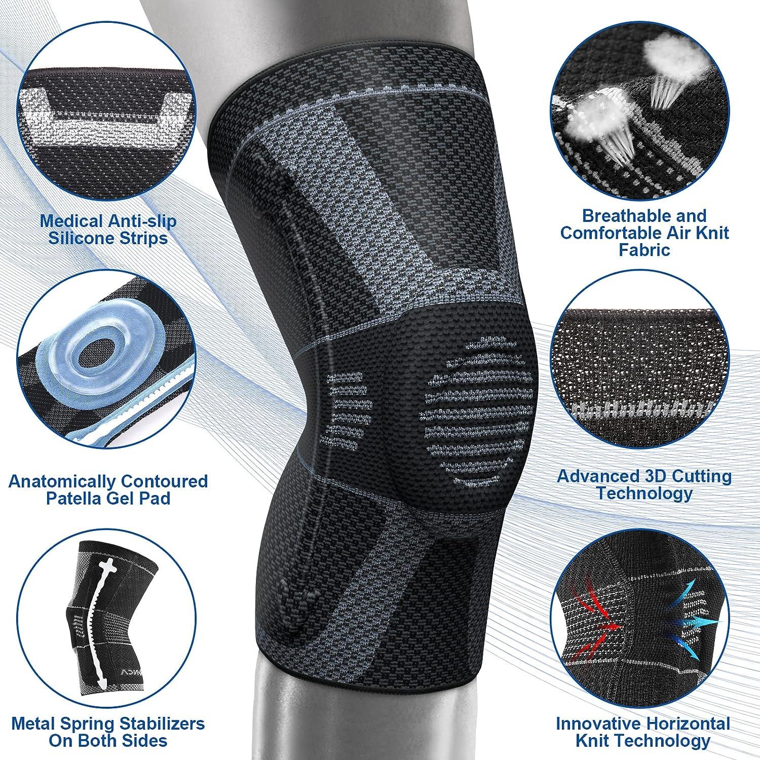NEENCA Professional Knee Brace,Knee Compression Sleeve Support for