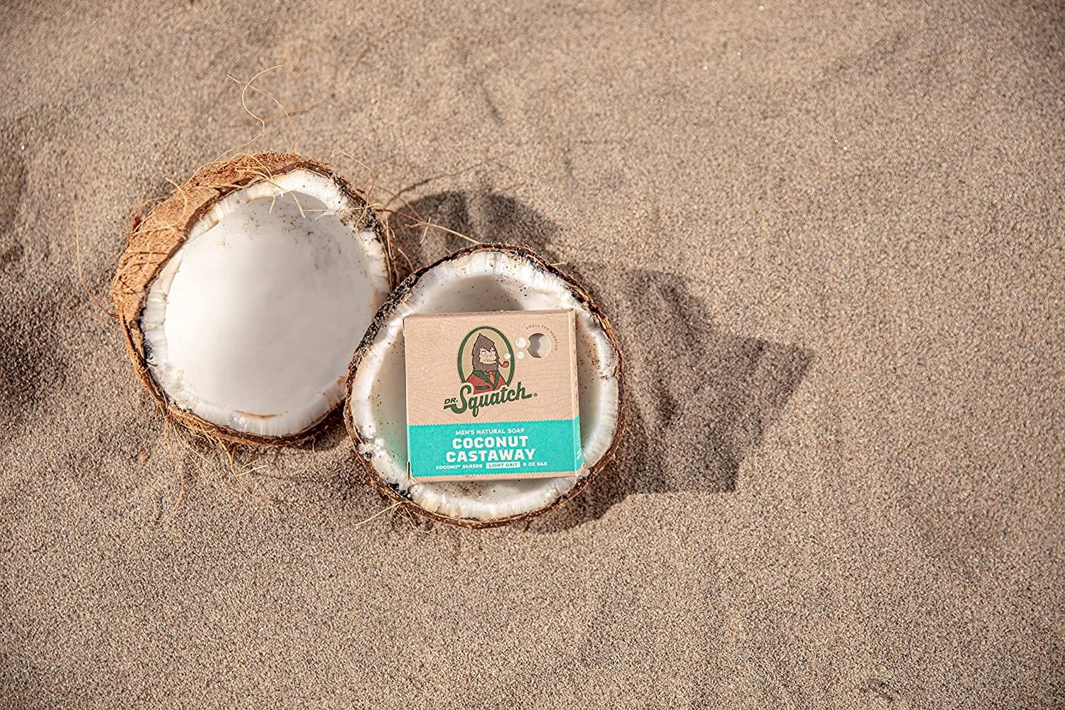 Dr. Squatch Men's Soap Gift Set (10 Bars) – New Coconut Castaway, Wood Barrel Bourbon, Fresh Falls, Birchwood Breeze, Cool Fresh Aloe, and More –