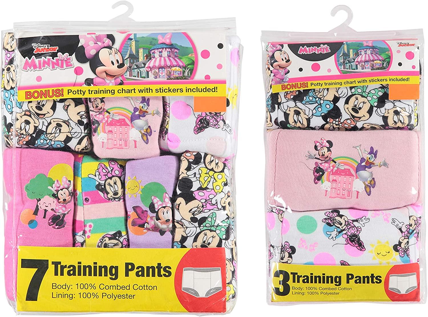 Disney girls Minnie Mouse Potty Training Pants Multipack 2T  Minnietraining10pk