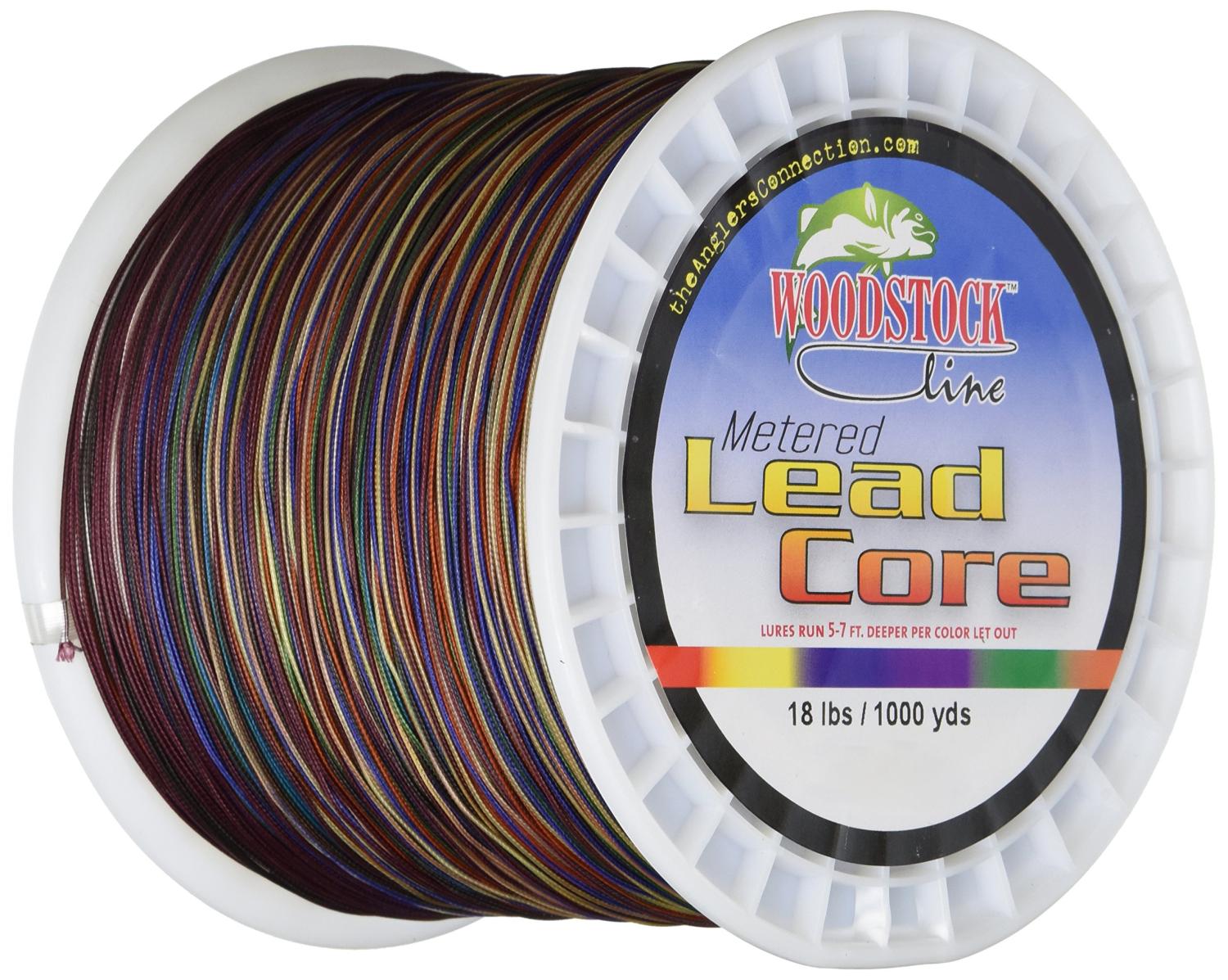 Woodstock 18-Pounds Metered Lead Core Fishing Line 200 Yards