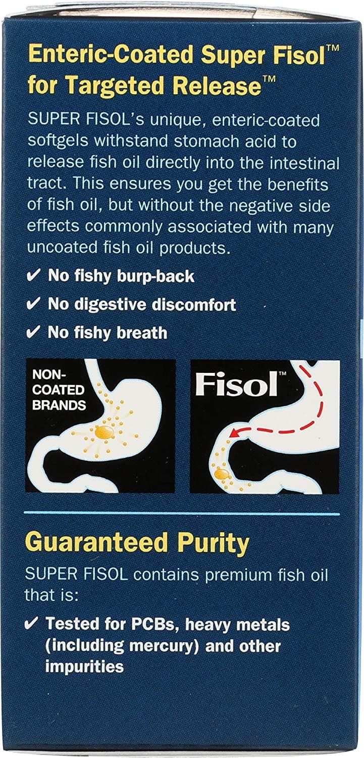 Nature's Way Super Fisol 70 EPA & DHA EntericCoated Fish Oil, No
