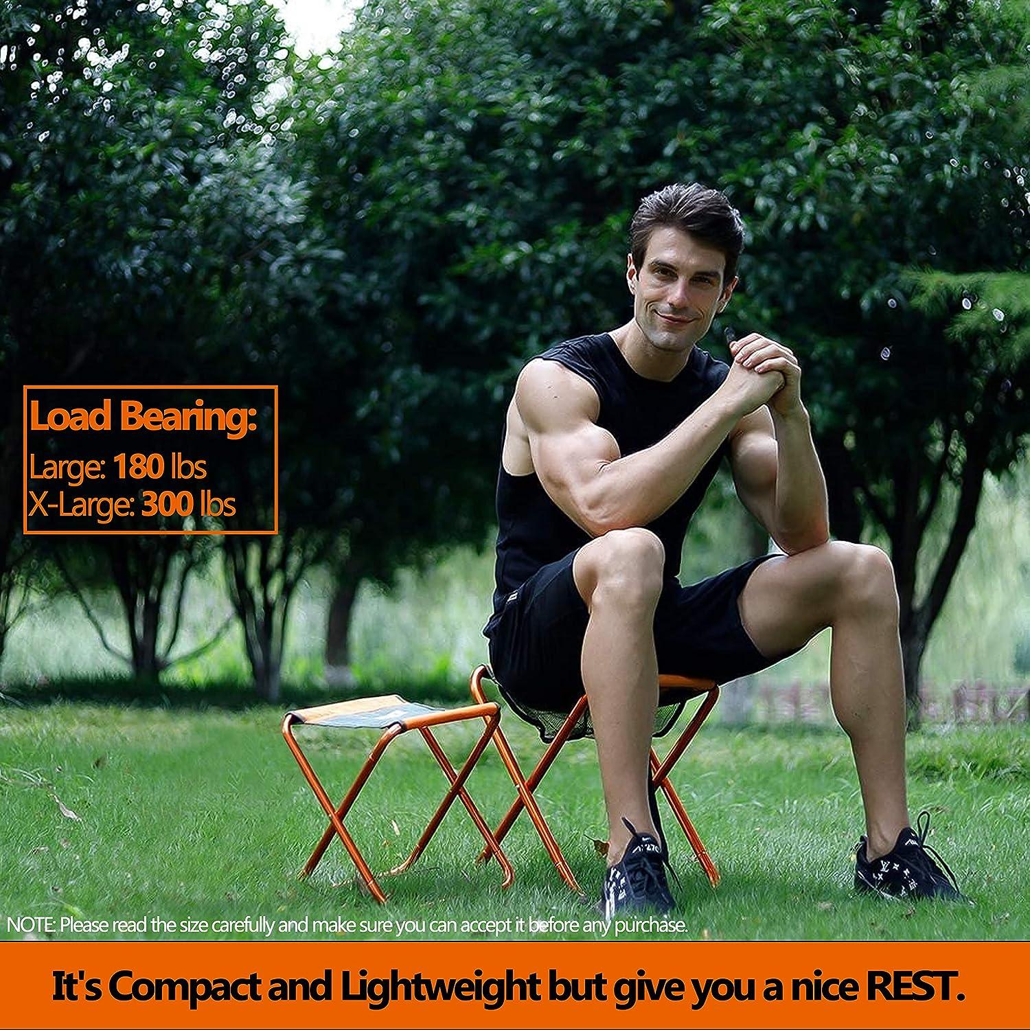 SPOFINE Folding Camping Stool Portable Chair for Adults and