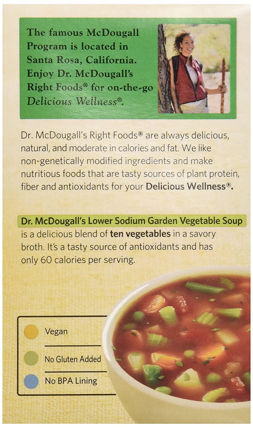 Dr. McDougall's Low Sodium Garden Vegetable Soup 17.9 oz Healthy