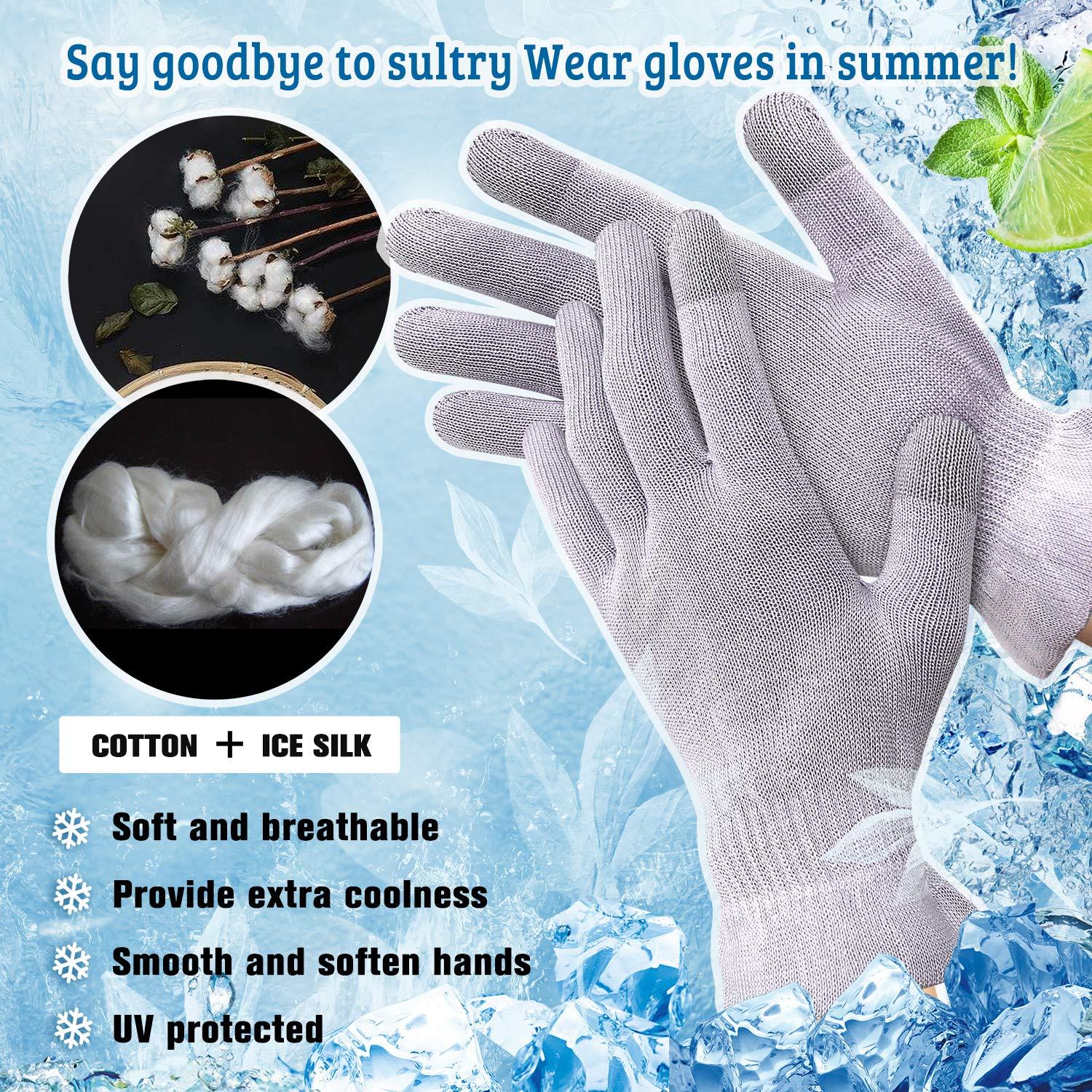 MIG4U Moisturizing Beauty Gloves Touchscreen Overnight Sleeping Glove for Women Dry Hands
