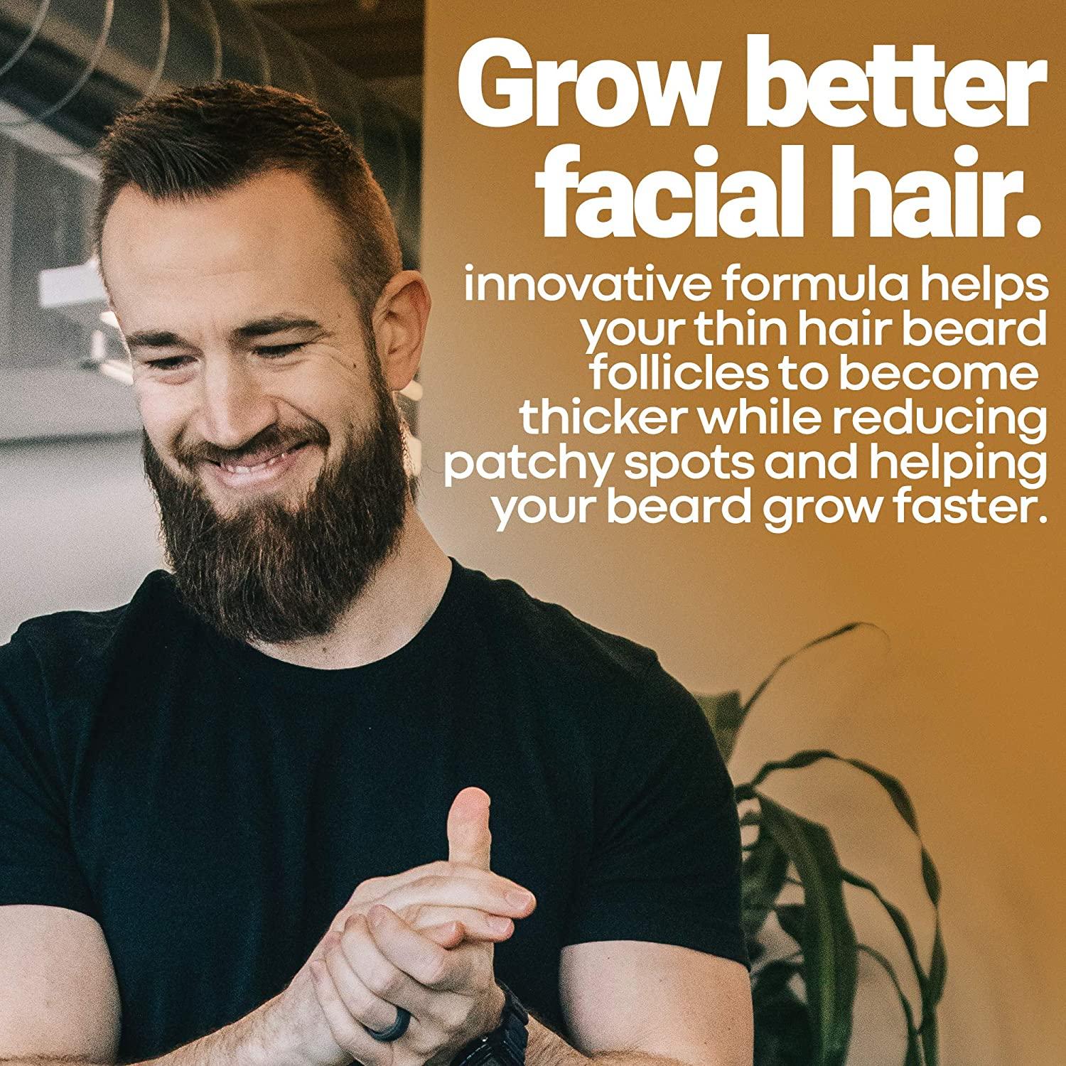 Beard Growth Vitamins for Men Biotin & Zinc Supplement for Thicker