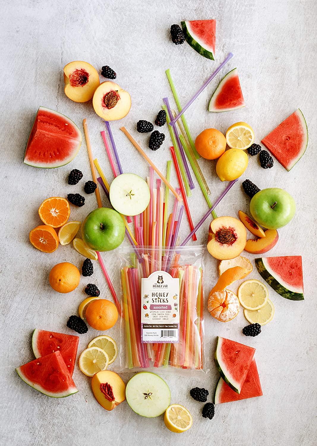 The Honey Jar Variety Pack Raw Honey Sticks Pure Honey Straws For Tea