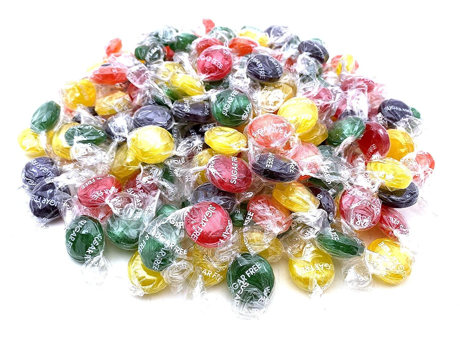 Funtasty Sugar Free Fruit Buttons Hard Candy Assorted Flavors