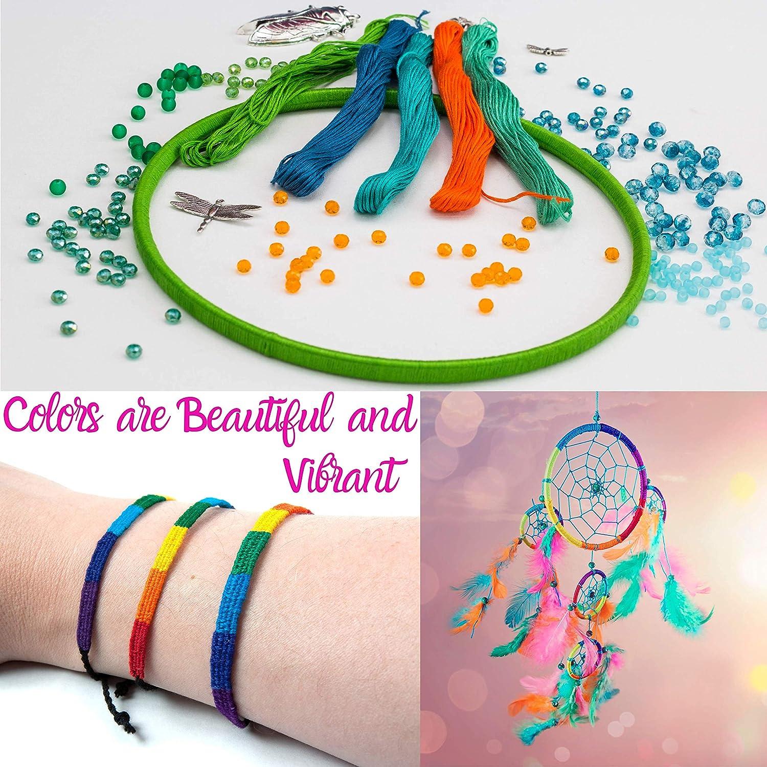 Friendship Bracelet String Kit 276pcs Embroidery Floss and