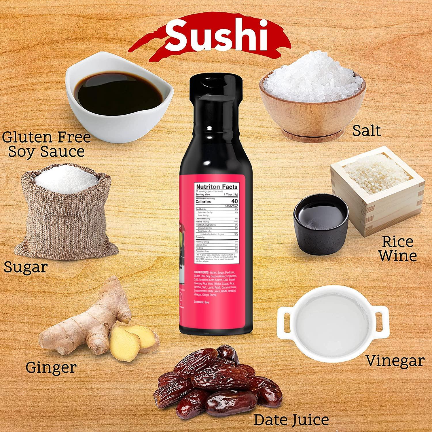 Otafuku Sushi Eel Sauce for Sushi Rolls, Japanese Unagi Sauce Gluten Free,  15 Oz 15 Ounce (Pack of 1)