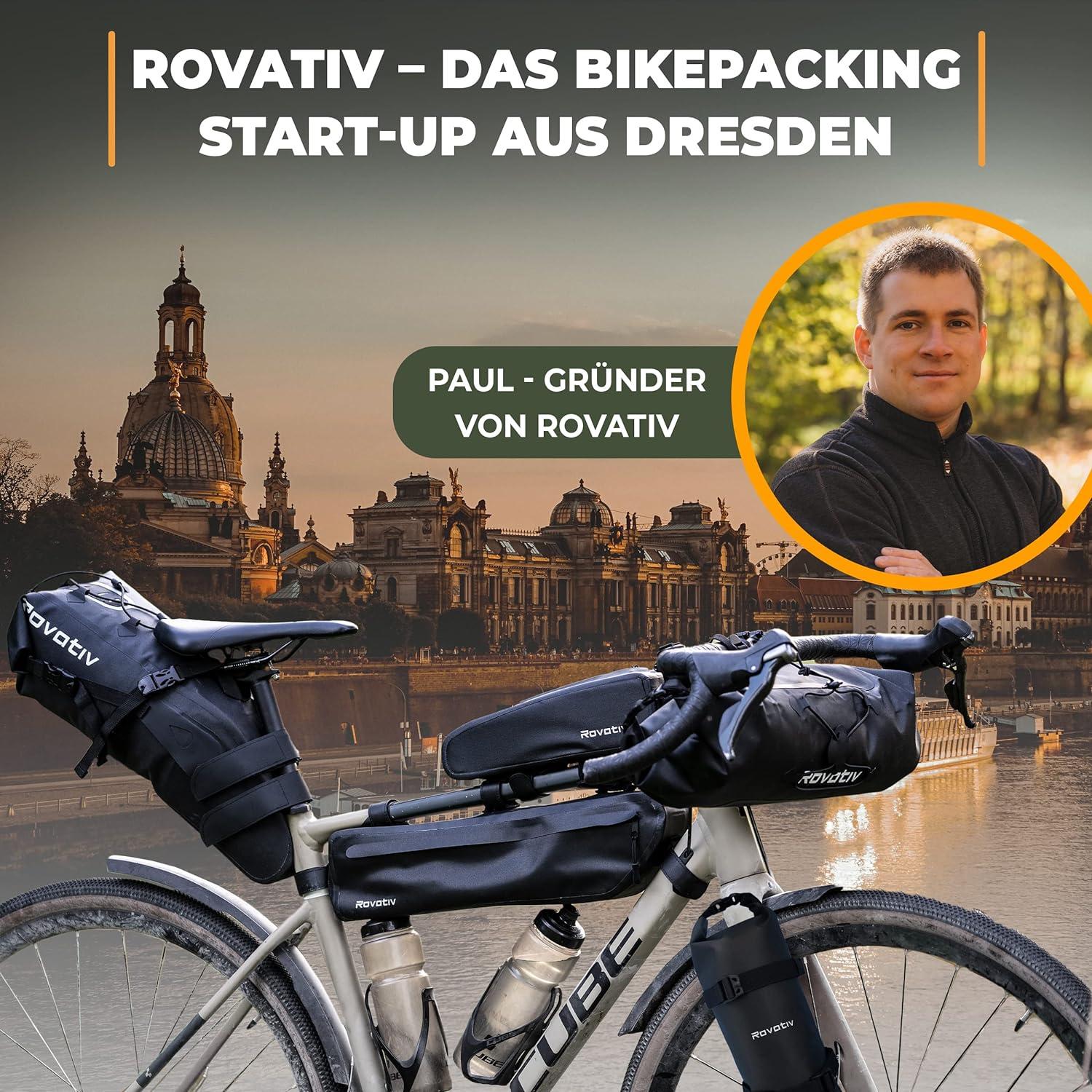 Rovativ Bikepacking Snack Pack Food Pouch Handlebar Bag