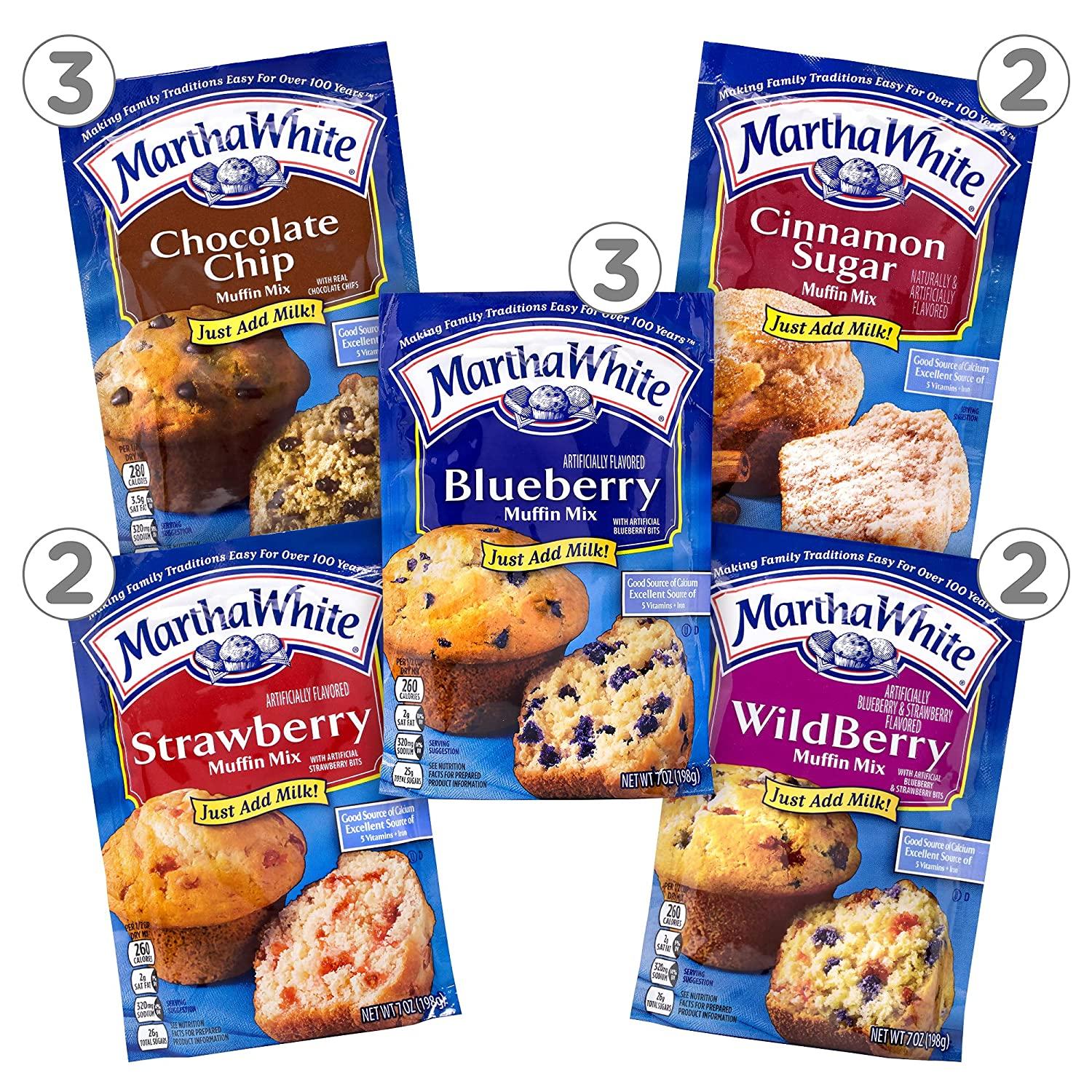 Martha White Muffin Mix Sampler Variety Pack, Pack of 12, Chocolate