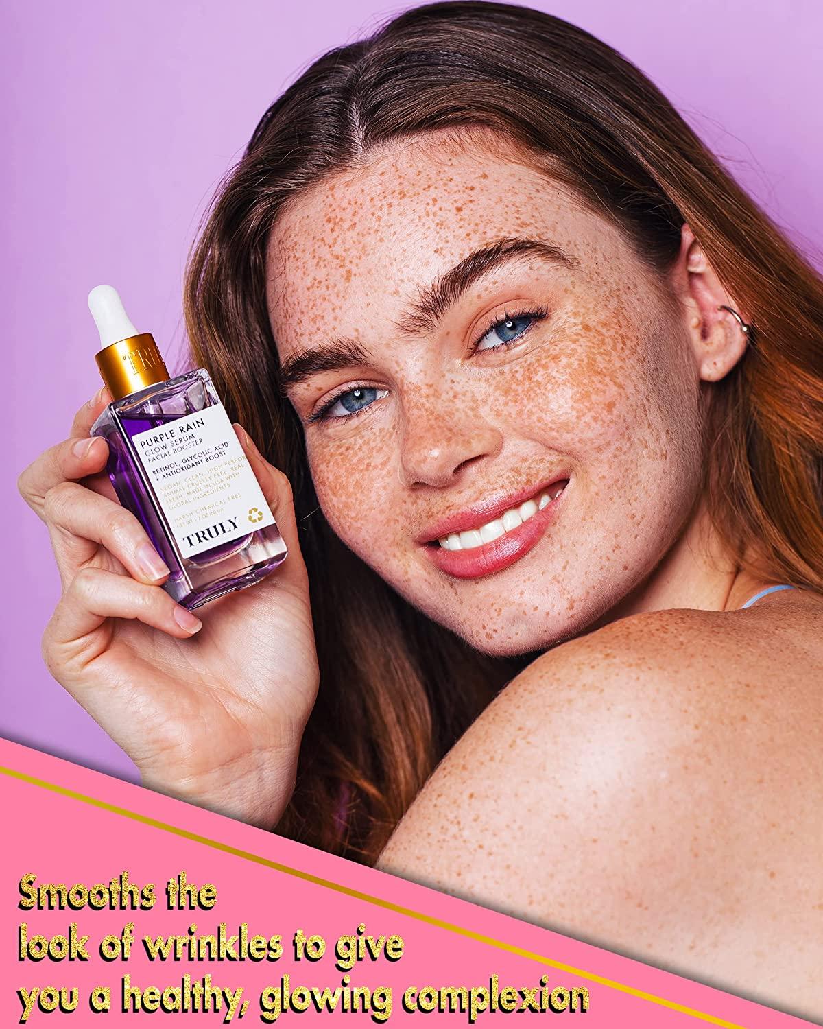 Truly Beauty Purple Rain Facial Oil Natural Acne Scar Treatment with