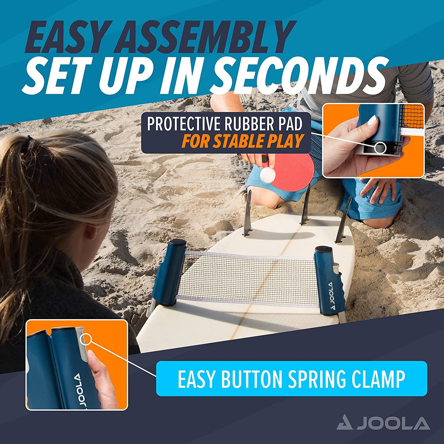 JOOLA Retractable Ping Pong Net Ping Pong Net for Any Table