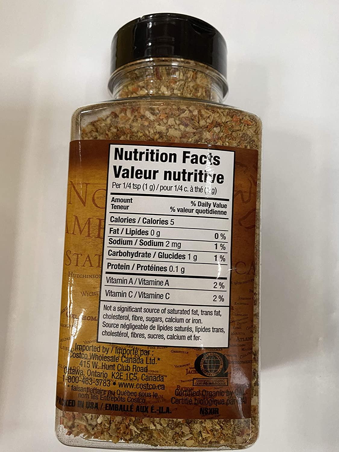 Kirkland Signature Organic NoSalt Seasoning 14.5oz Pack of 2