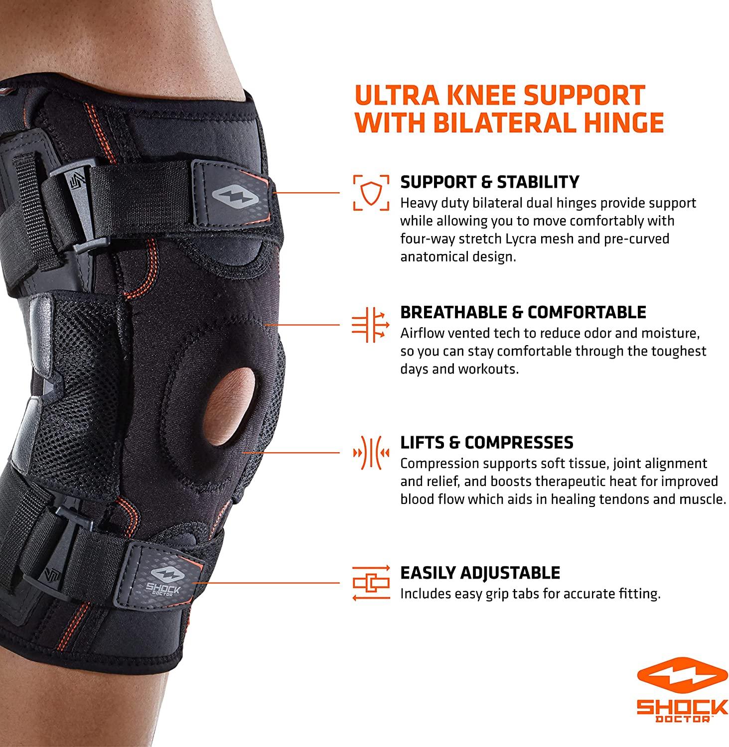 Shock Doctor Maximum Support Compression Knee Brace for ACL/PCL