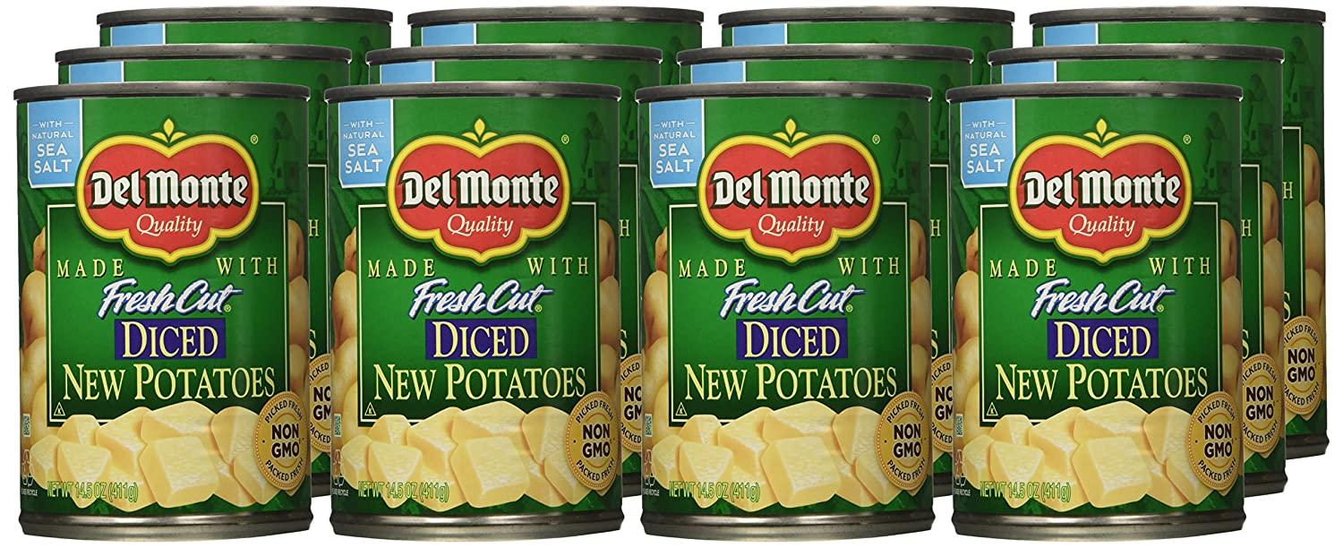Del Monte Fresh Cut Diced Canned Potatoes 14.5 oz Can 12 Pack Canned