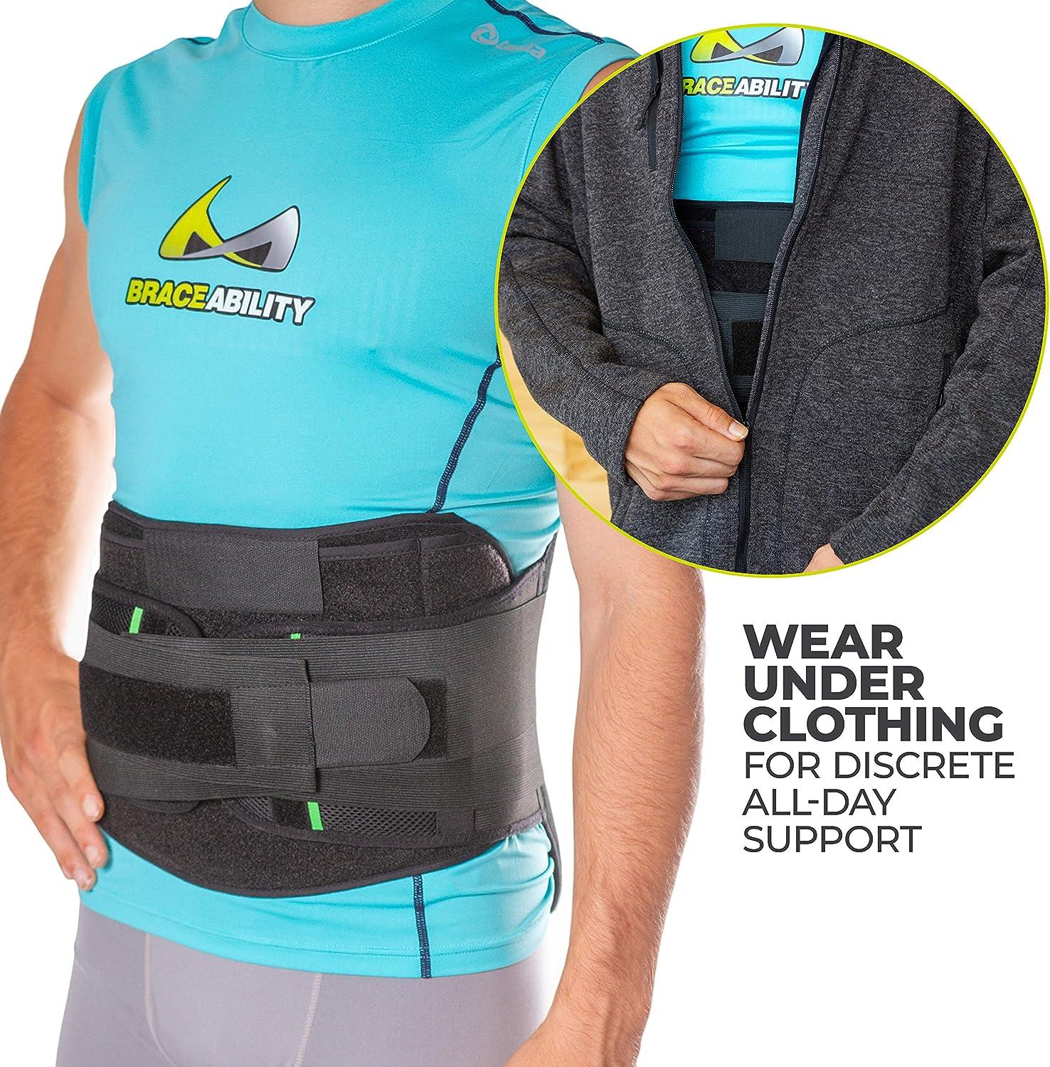 BraceAbility LSO Back Brace for Herniated Degenerative & Bulging Disc