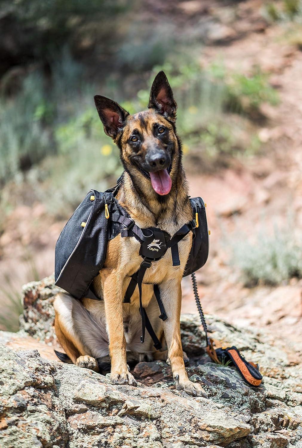 OllyDog Trekker RF Dog Backpack Harness Lightweight Saddle Bag