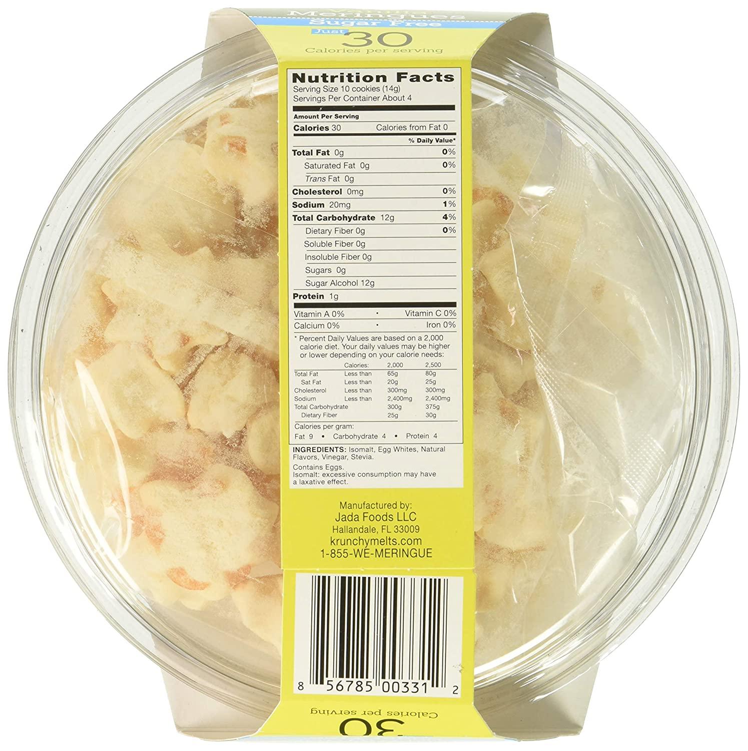 Krunchy Melts Original Sugar Free Meringue Cookies Vanilla Flavor
