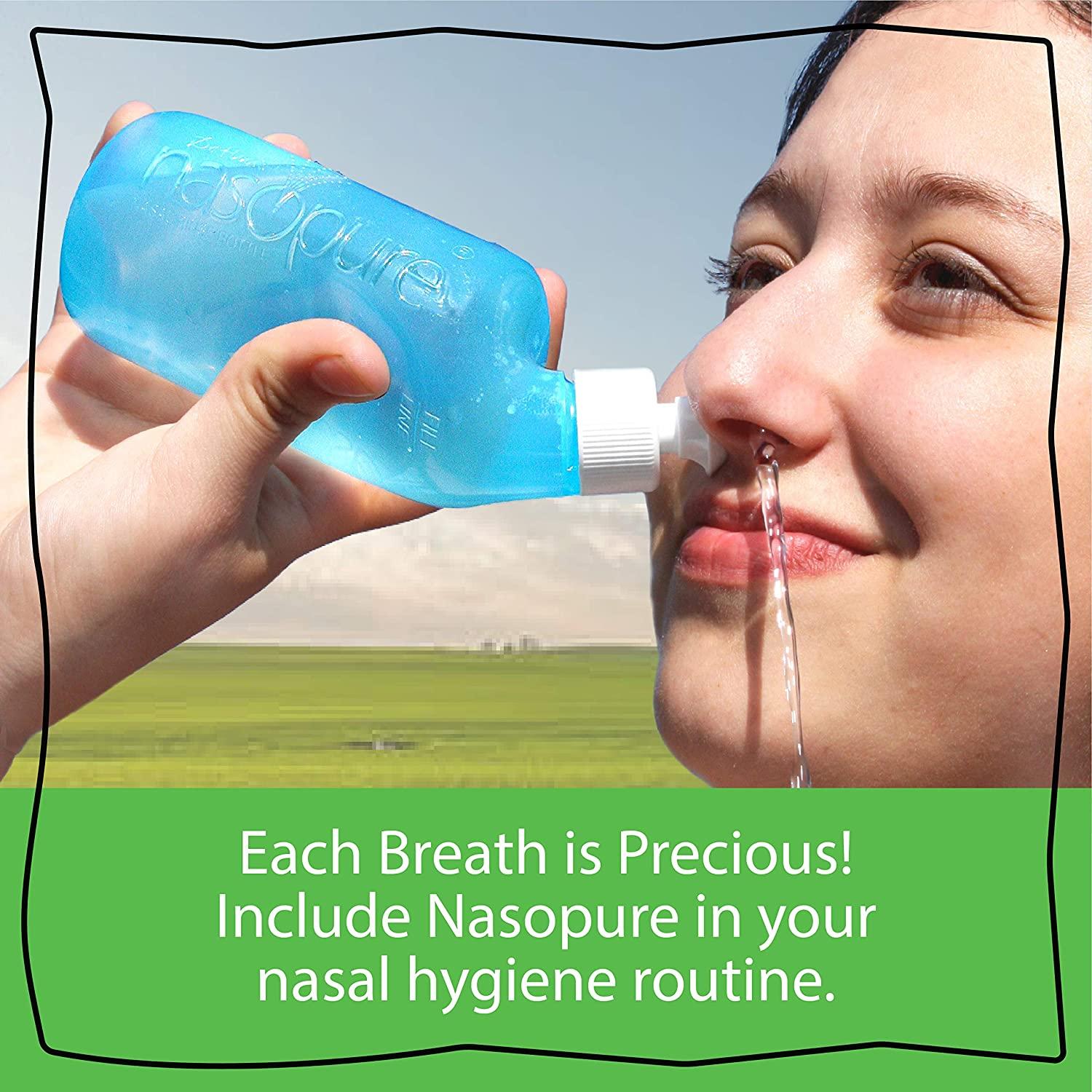 Nasopure Nasal Wash, Personal Refill Kit, “The Nicer Neti Pot” Sinus