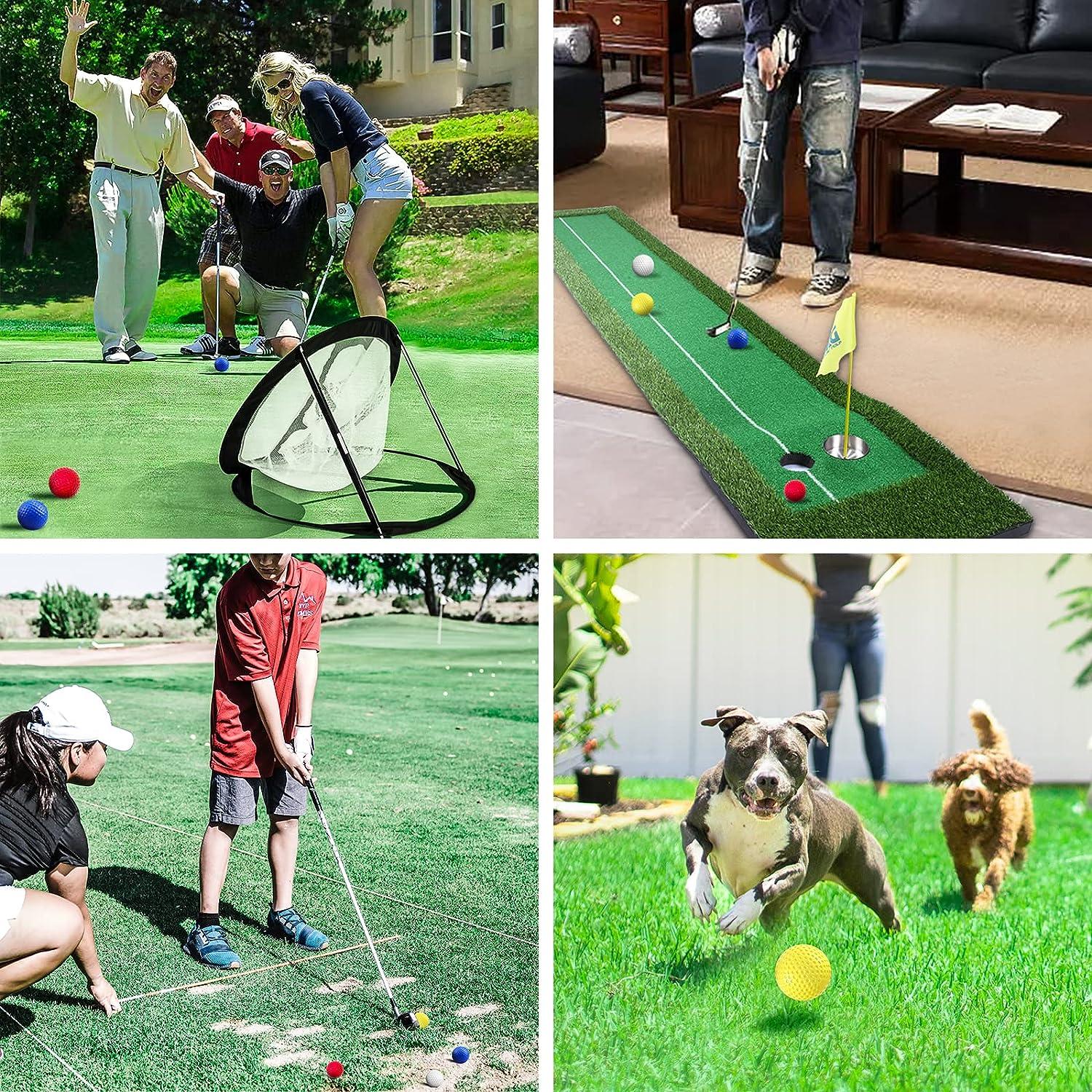 16Pcs Colored Foam Practice Golf Balls for Indoor & Outdoor Use