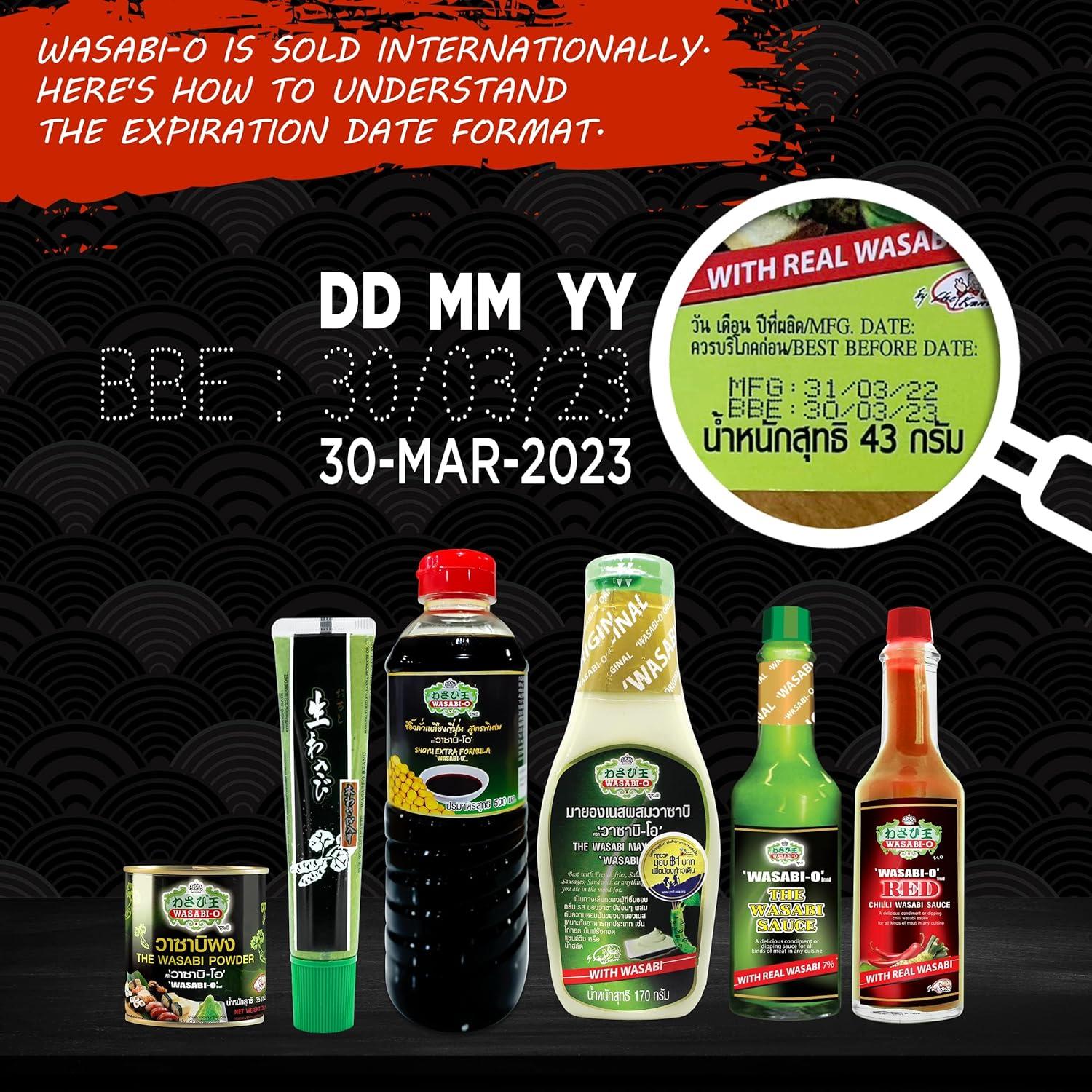 WASABIO Wasabi Red Chili Hot & Spicy Sauce Fresh Made Japanese Sauce