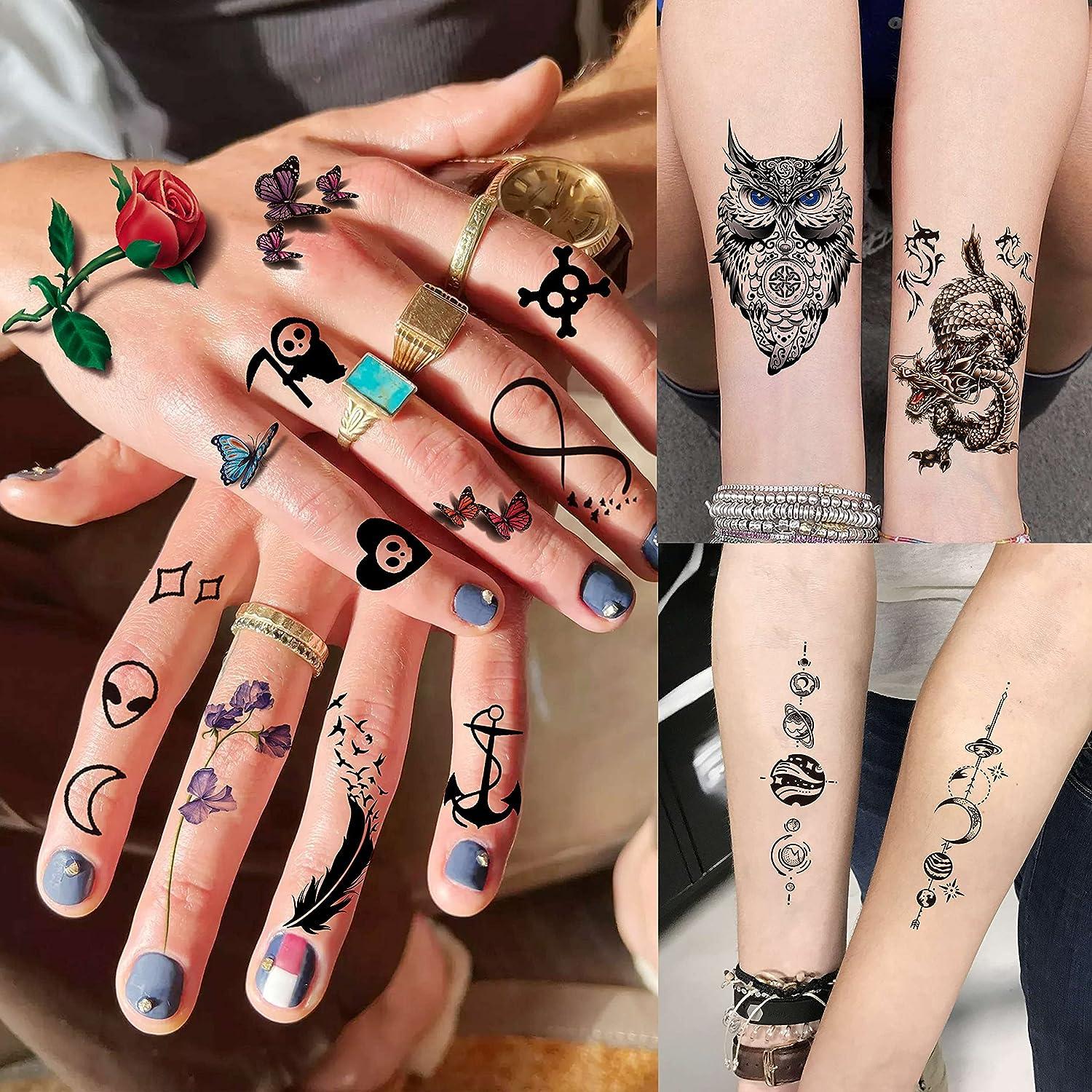 Three Stars Temporary Tattoo (Set of 3) – Small Tattoos