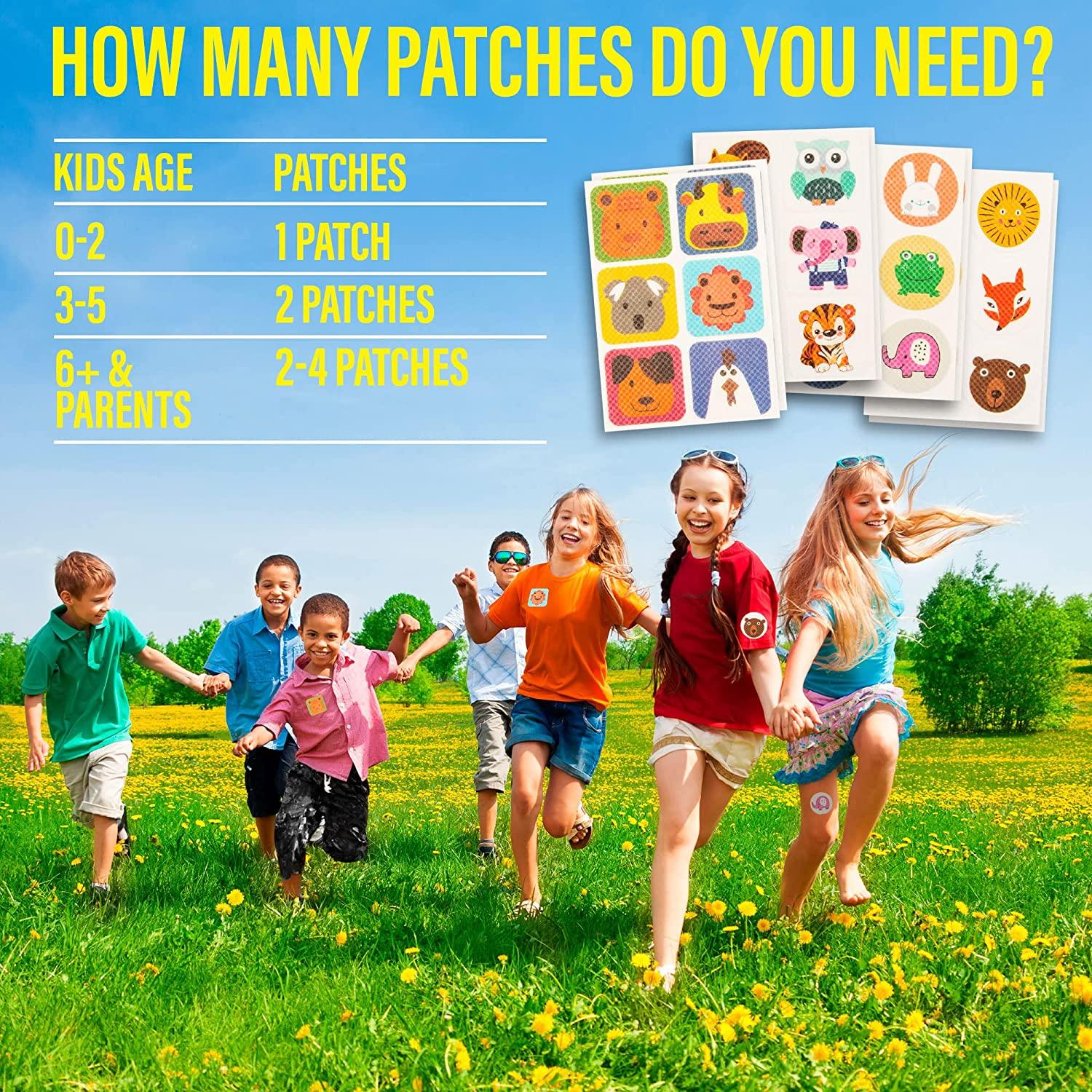 Natural Heals Mosquito Patch Stickers for Kids(72 pcs), Plant Based Natural Ingredients, Non