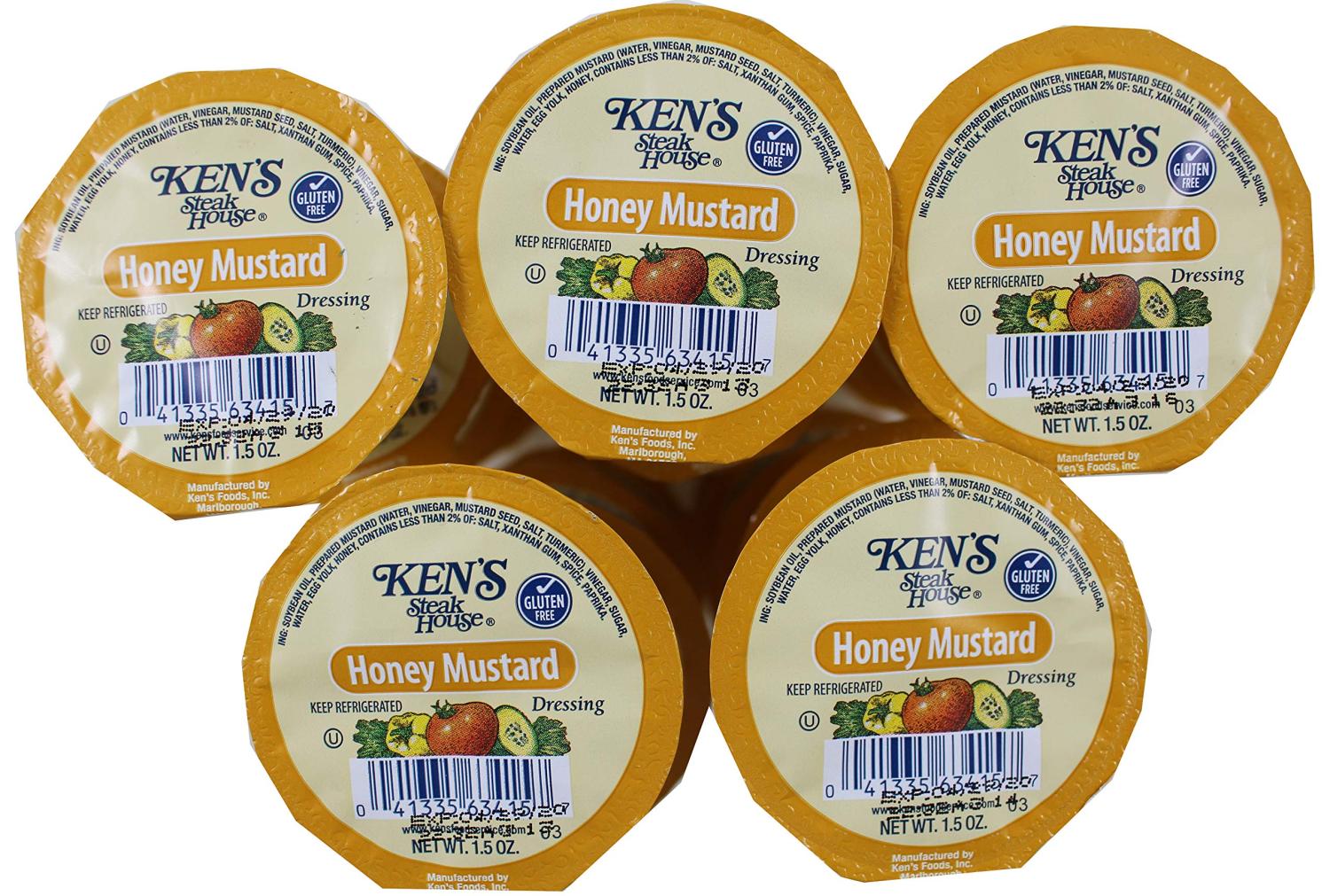 Ken's Steakhouse Honey Mustard Dressing 1.5 oz Dip Cups (Pack of 25