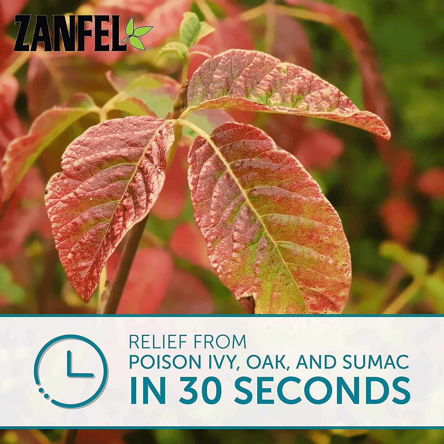 ZANFEL Poison Ivy Oak Sumac Wash 1 Oz 2 Pack Fast Relief & Itch