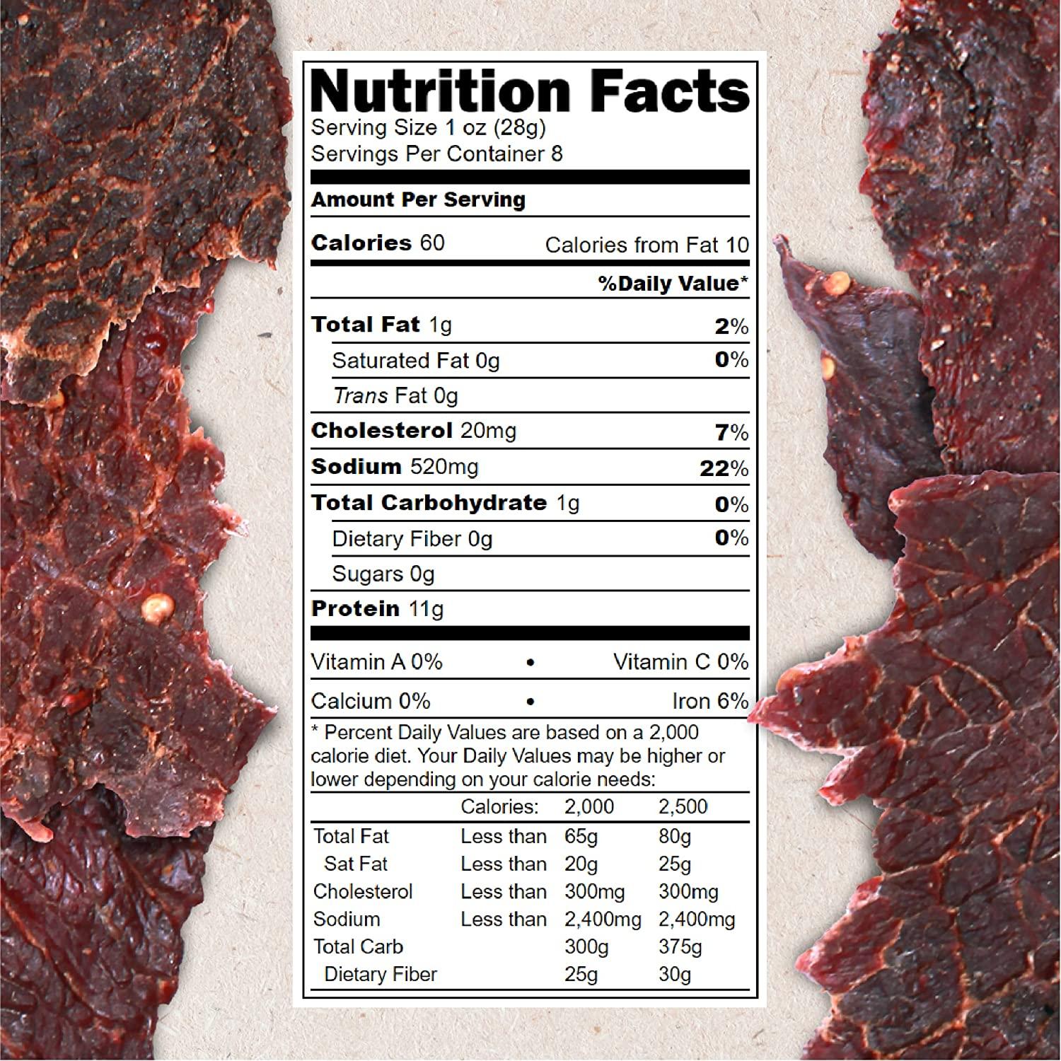 Hardtimes Handcrafted Beef Jerky Original Flavor 8 oz. Jar