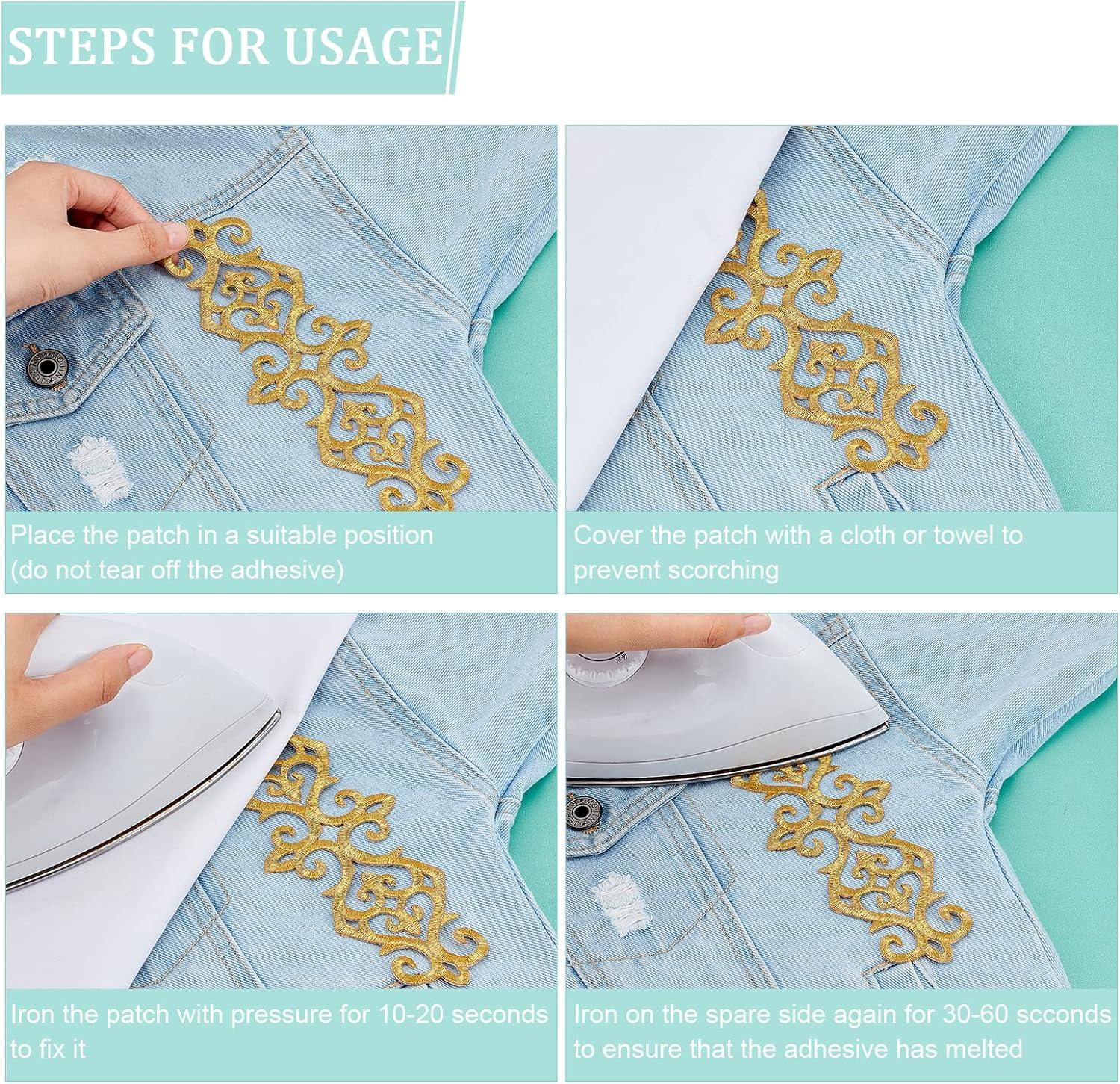16pcs Gold Flower Embroidery Patch Iron/Sew on for Wedding Dress, Clothing,  Backpacks - NBEADS | Buy Now with Express International Delivery |  GoSupps.com