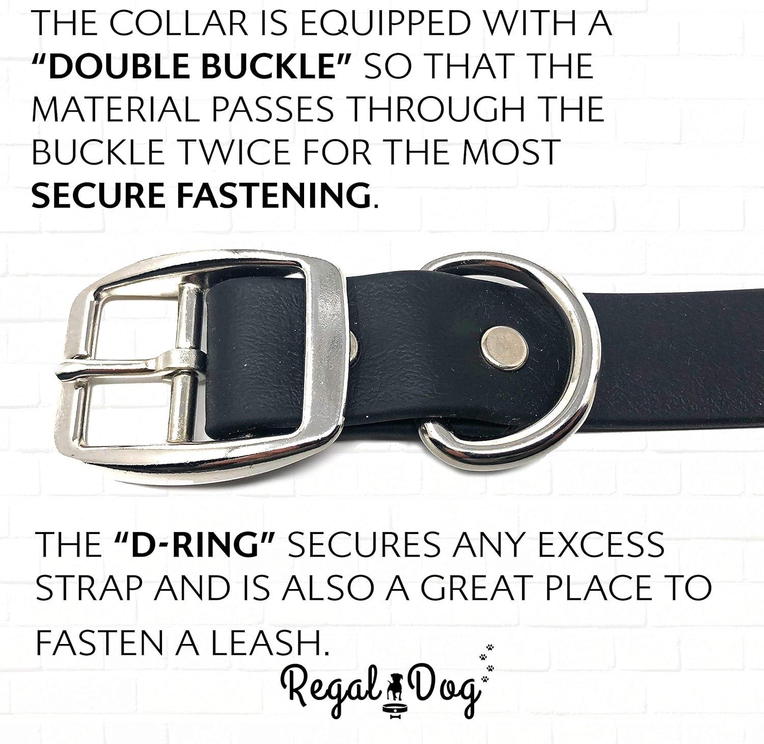 Regal Dog Waterproof Collar for All Sizes Halfband Design for