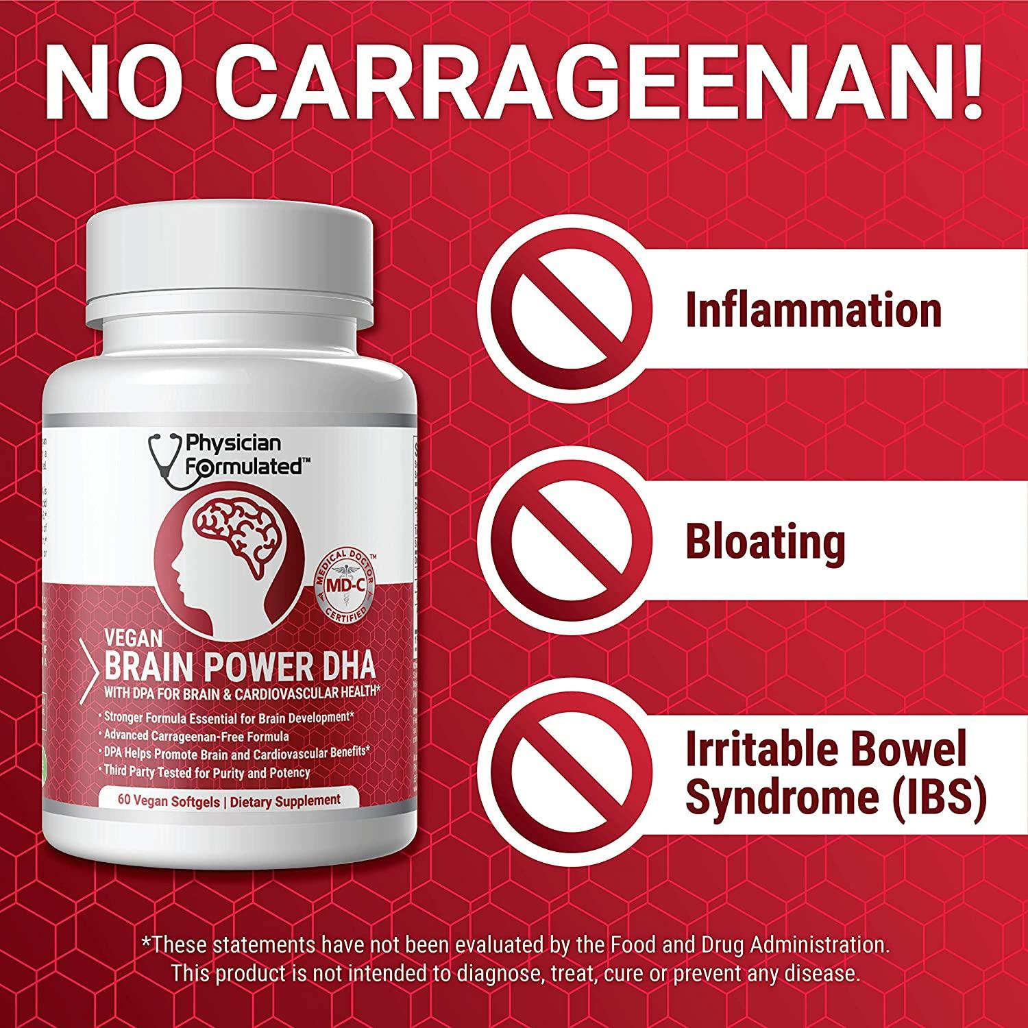 Vegan DHA for Brain and Prenatal 100 Algae Based Omega 3 Essential