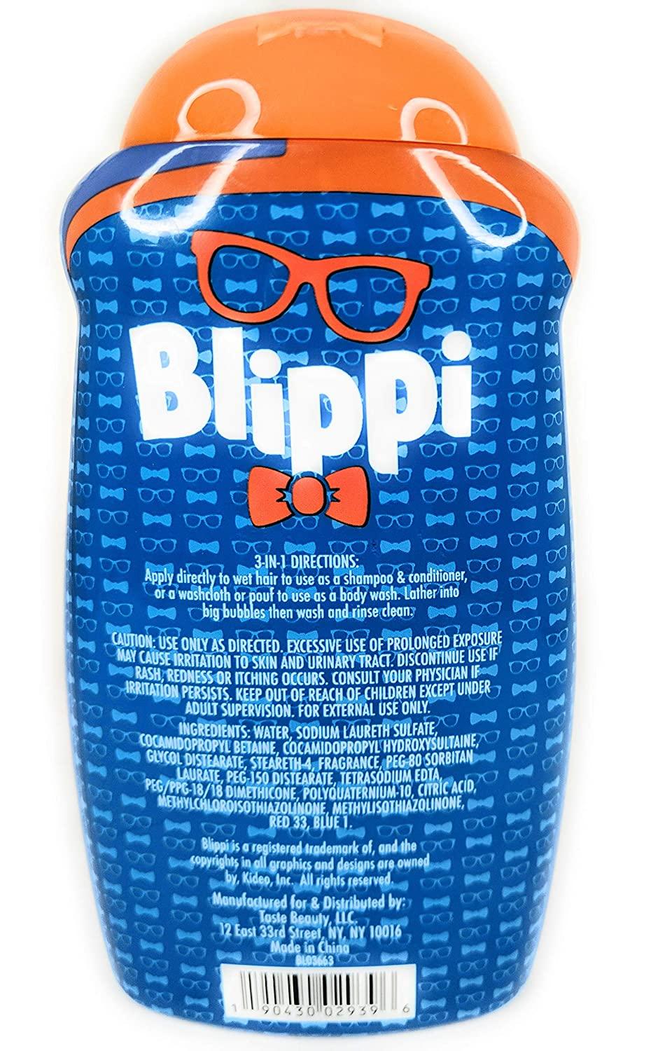 Blippi 3in1 Shampoo, Conditioner & Body Wash AllinOne Cleansing