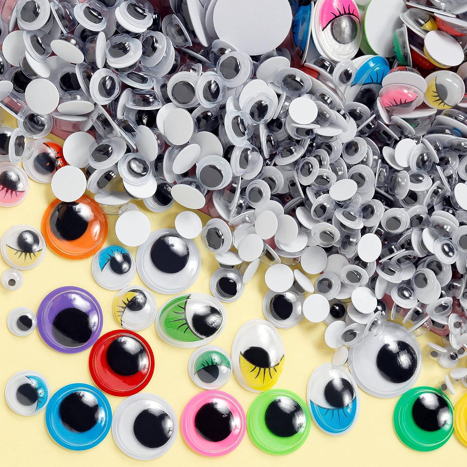 Geviro Occhi Finti Giganti Autoadesivi 76mm (2 Pezzi) Per Decorazioni Fai Da Te, Scrapbooking, Art Attack - Grandi E Tridimensionali