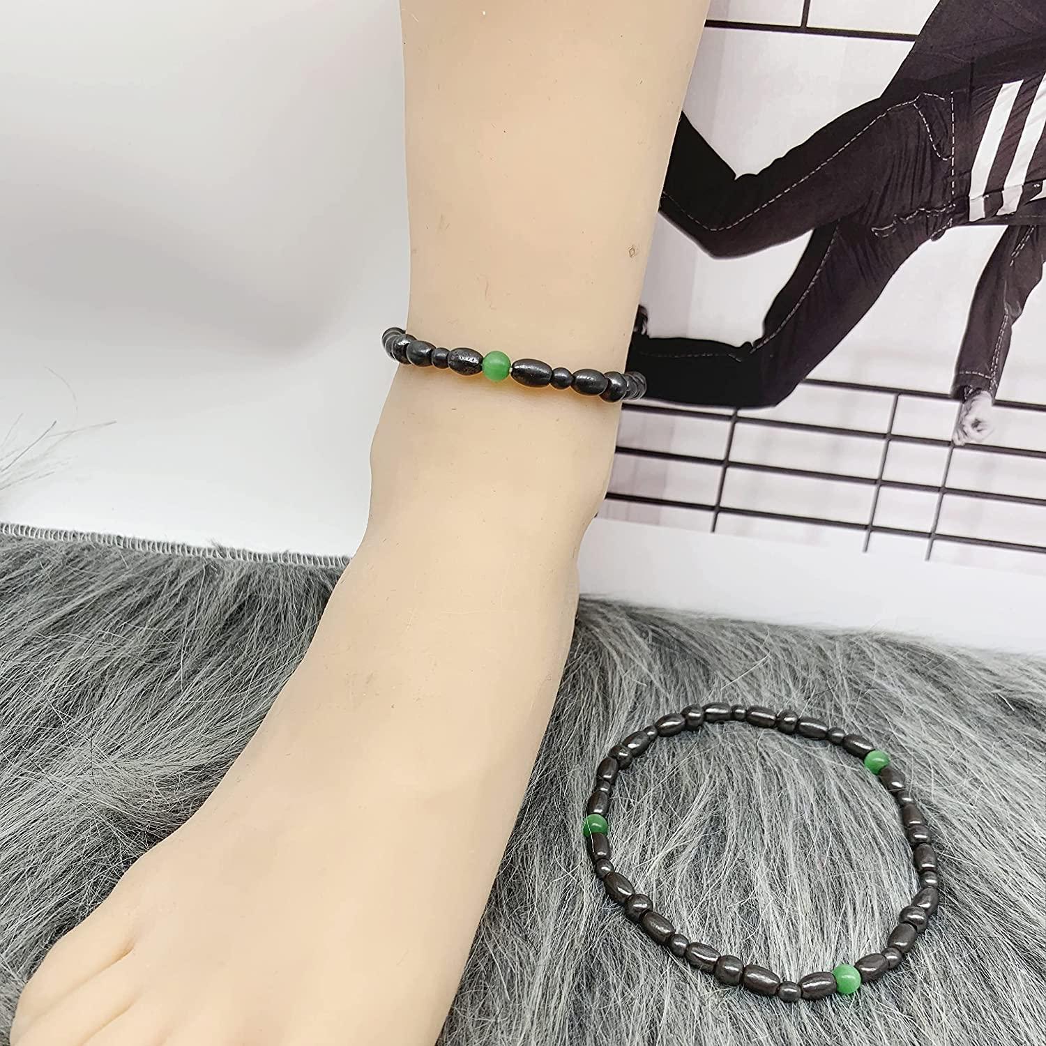 Black Hematite Magnetic Therapy Anklet Weight Loss Slimming Ankle Bracelet,  Women's Fashion, Watches & Accessories, Other Accessories on Carousell