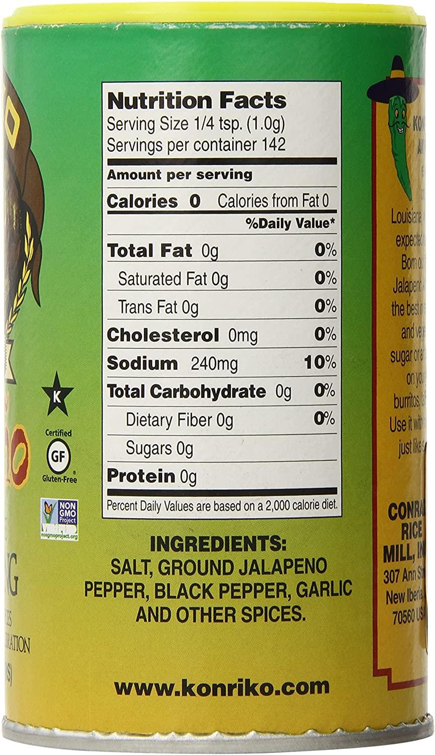 Konriko Jalapeno All Purpose Seasoning 5oz 5 Ounce (Pack of 1)