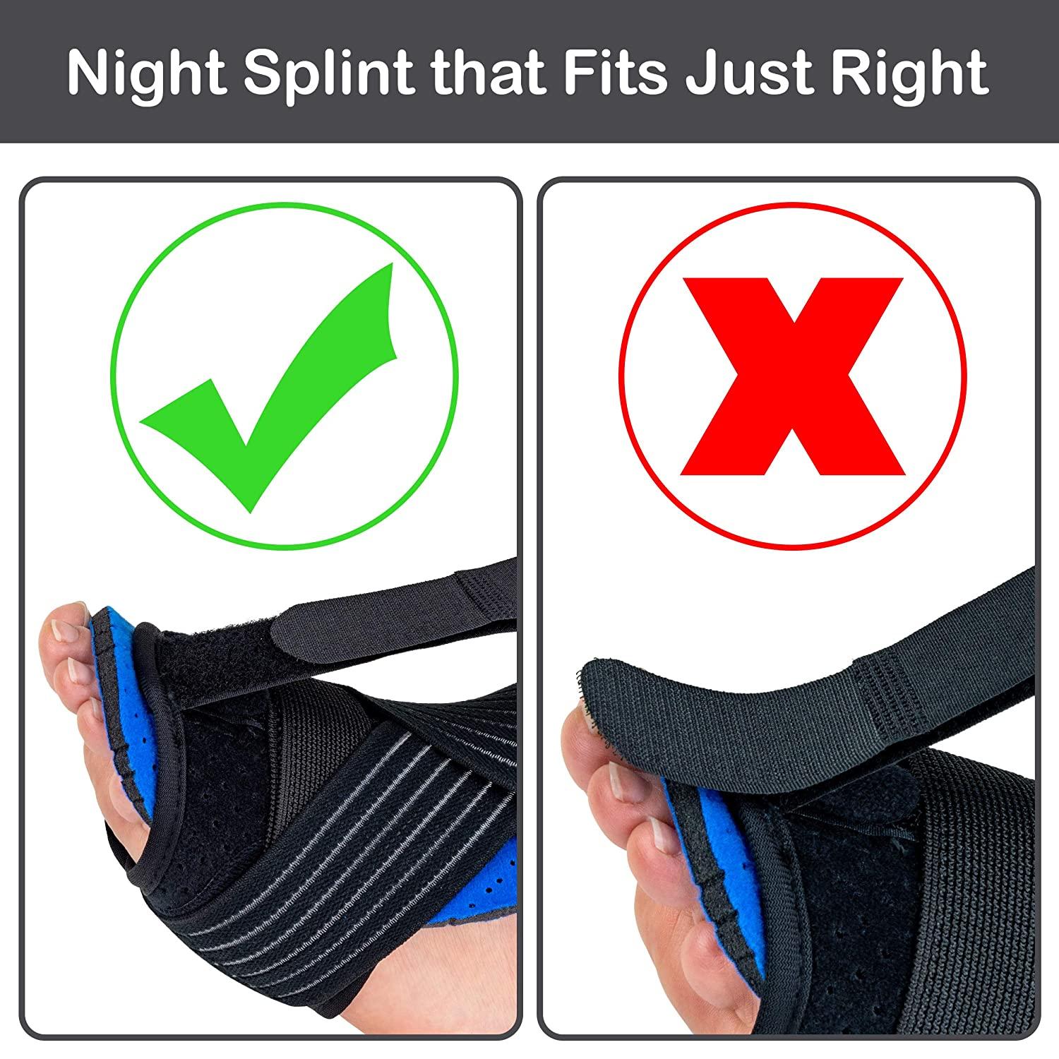 Sanzix Plantar Fasciitis Night Splint, 2022 Upgraded Multi Adjustable