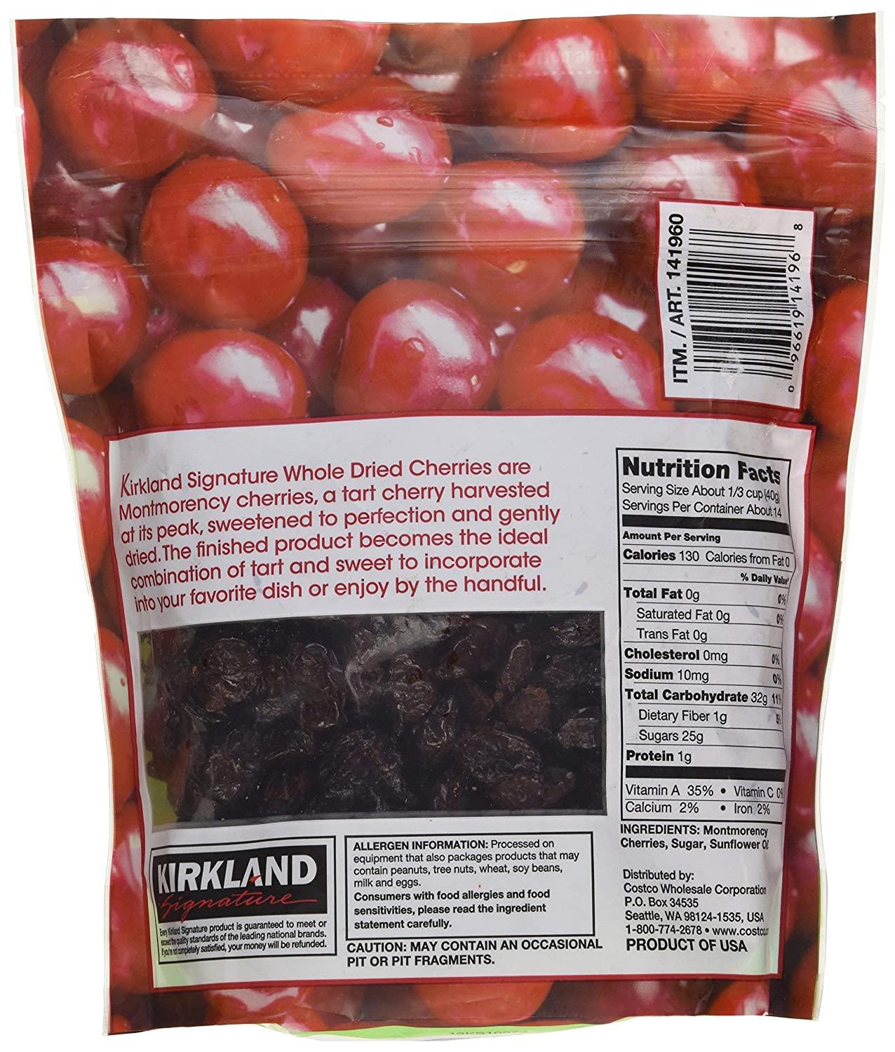 Buy Organic Dried Cherries from Kirkland Signature 100 Natural and