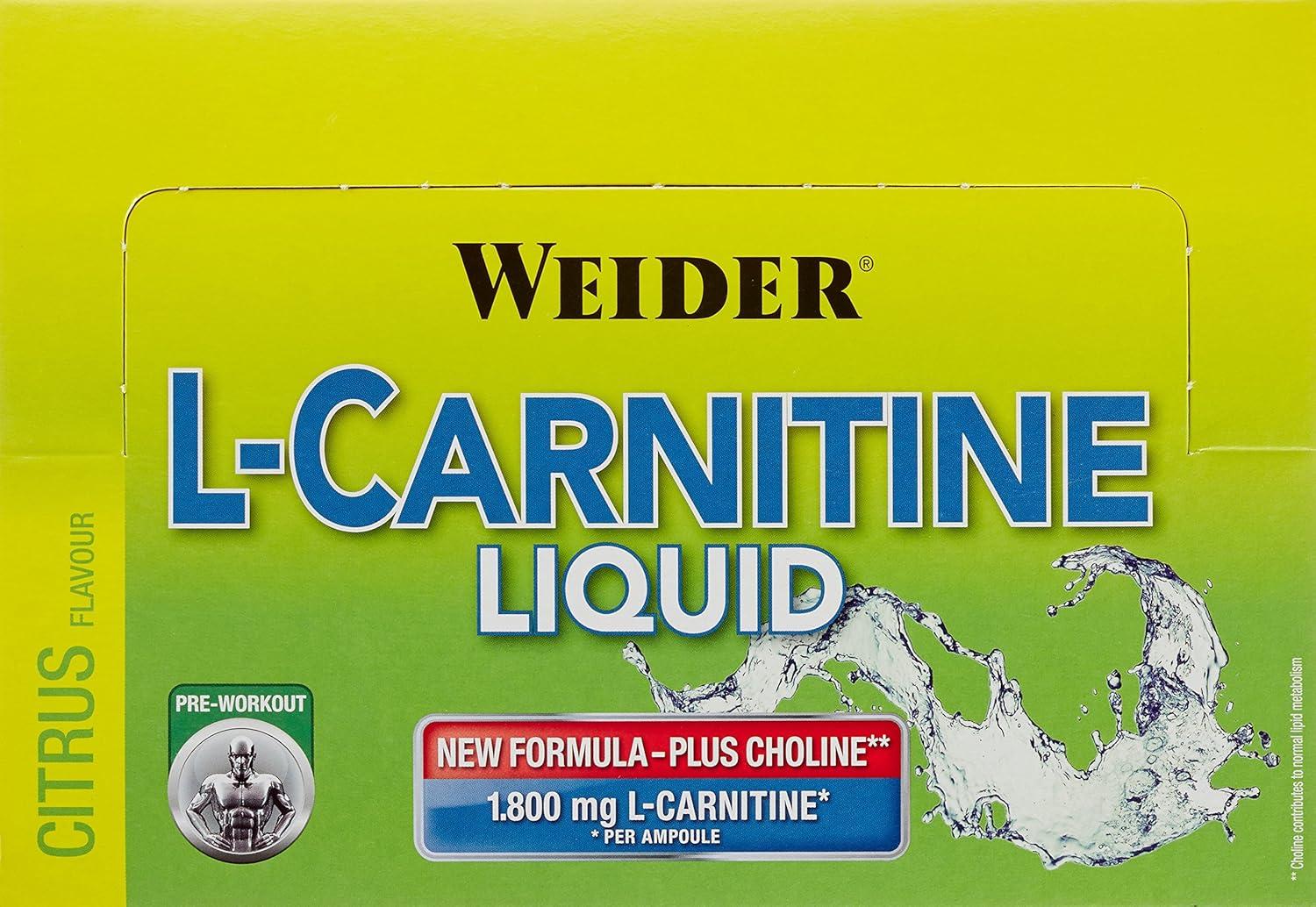 Weider L-Carnitine Liquid 1 800 mg - Citrus Flavor 500 ml | Premium  Supplement for Energy & Fat Metabolism - International Shipping Available |  Buy Now with Express International Delivery | GoSupps.com
