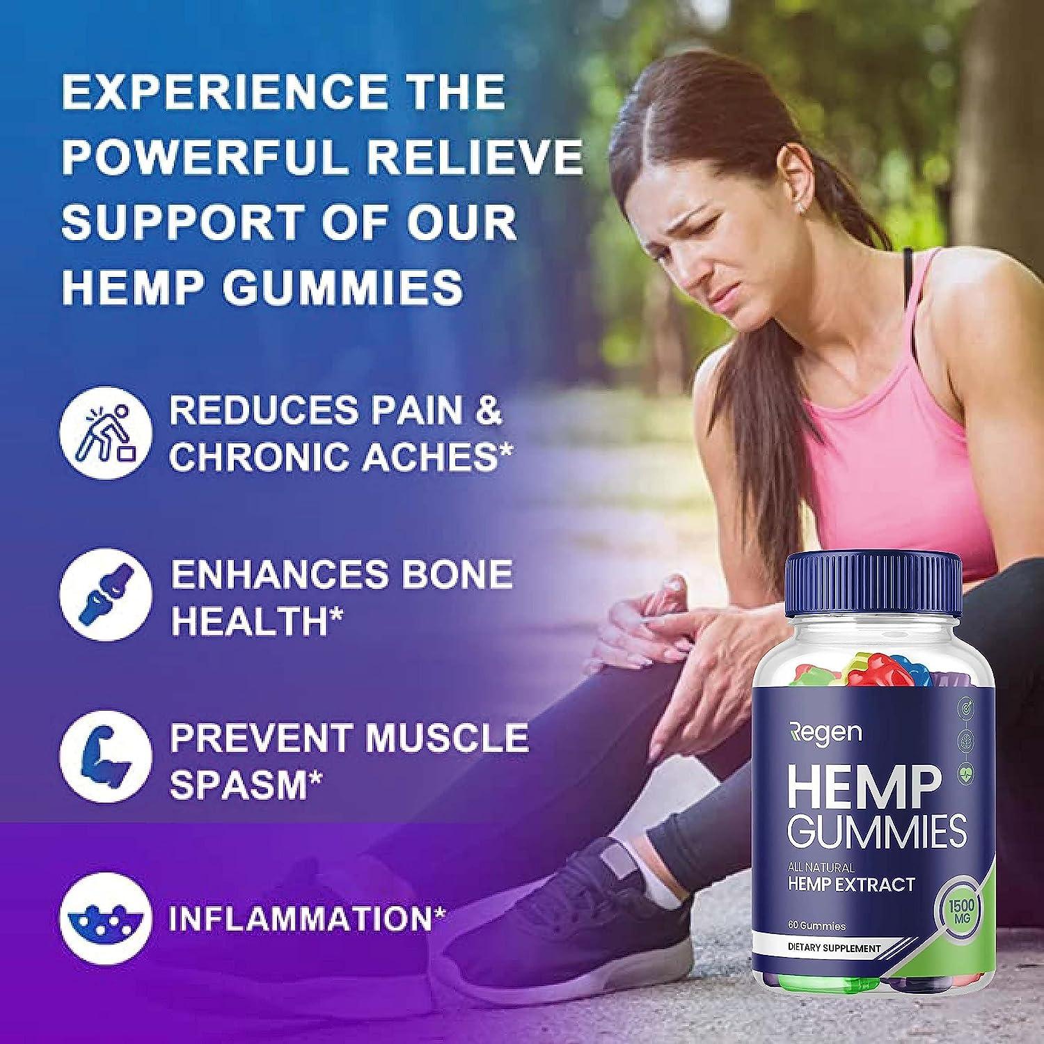 Regen Gummies with Hemp Extract Advanced Multivitamin Supplement (300 Gummies)