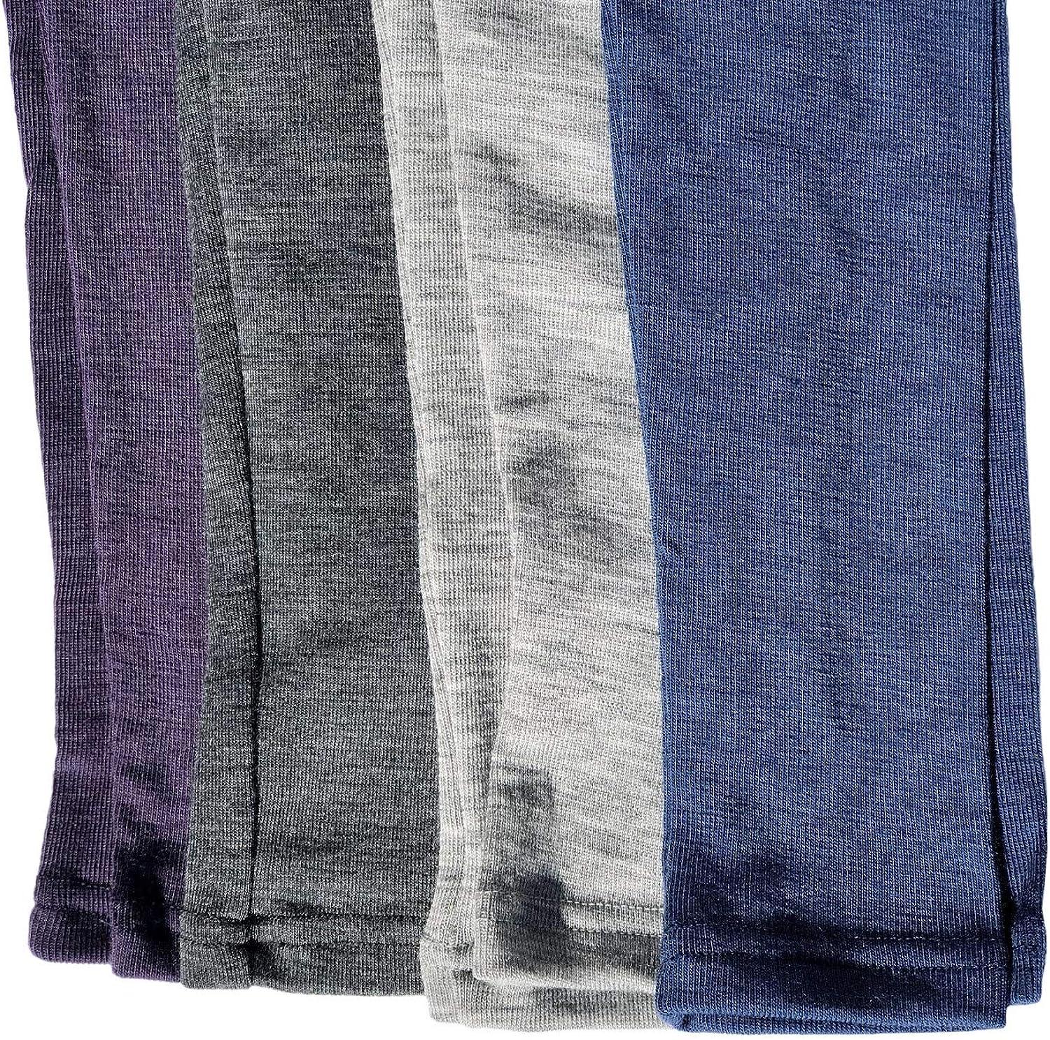 Pure Merino Wool Kids Shirt Thermal Underwear Long Sleeve Top, Natural & Organic