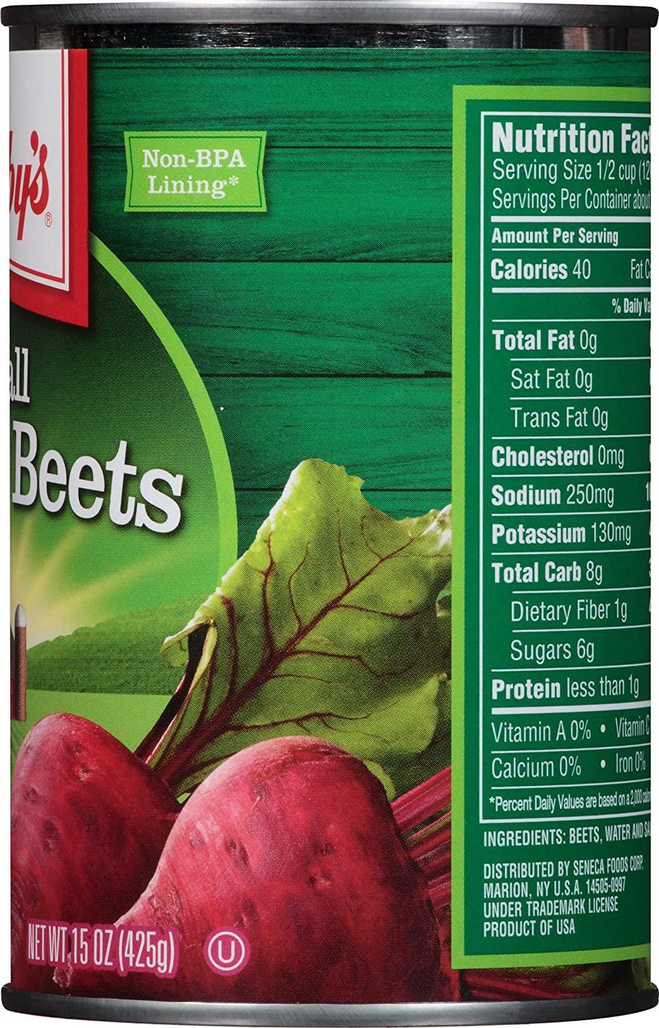 Libby's Small Whole Beets, 15Ounce Cans (Pack of 12)