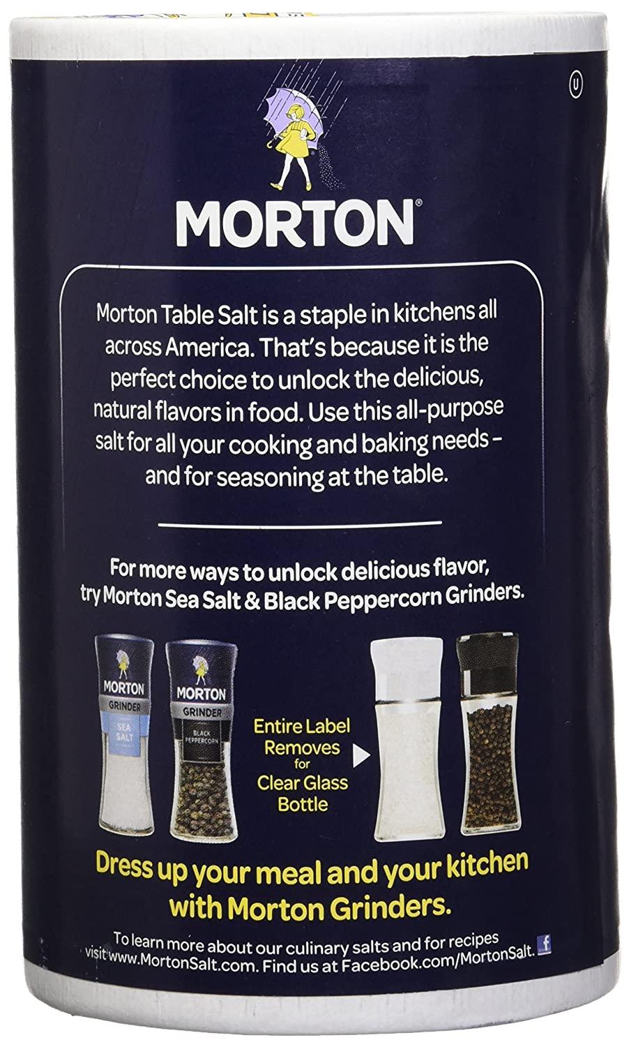 Morton Iodized Salt, 26 oz, Pack of 2