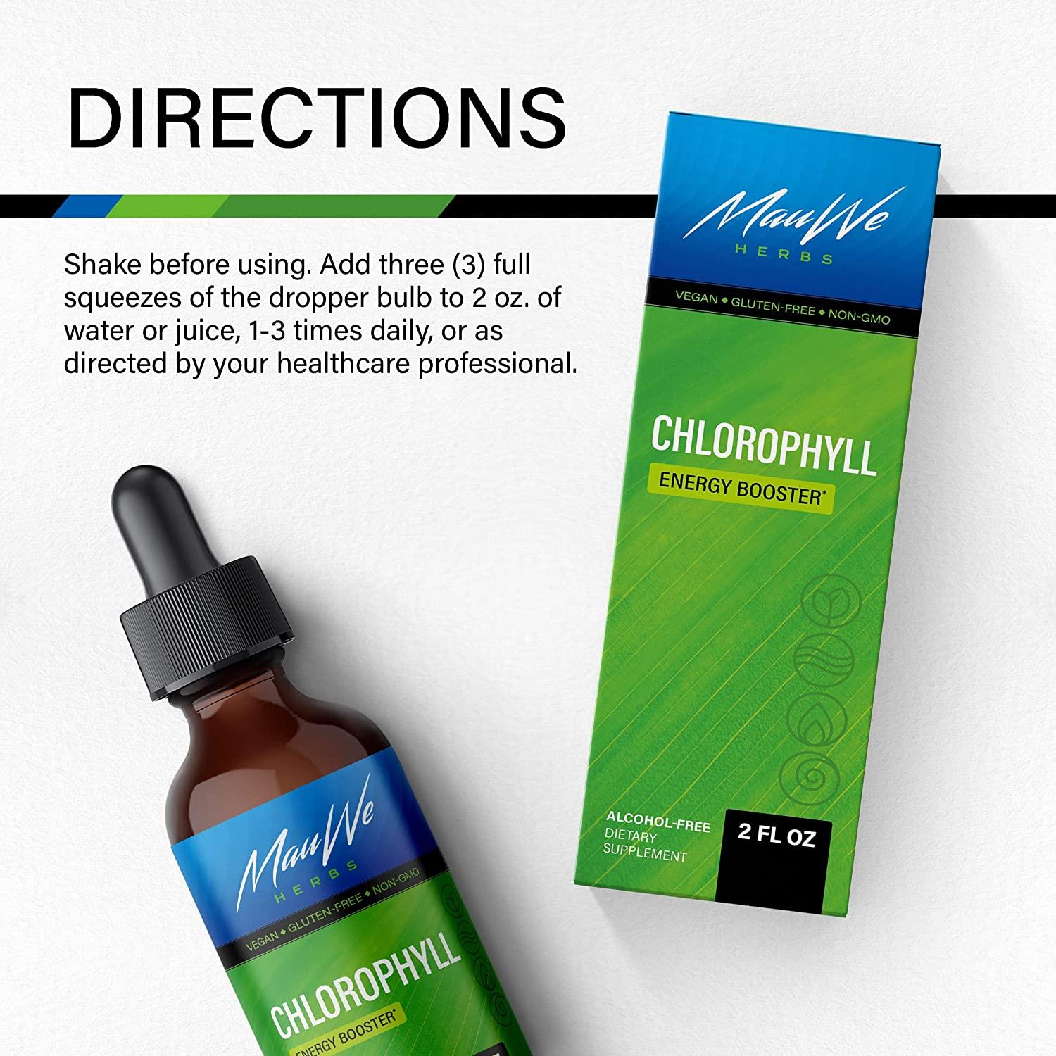 Chlorophyll Liquid Drops Organic Sodium Copper Chlorophyllin Extract